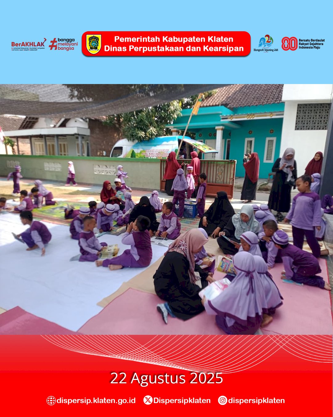 Mbak Marsini Ajak Anak KB-TK Al Amin Bolali, Wonosari Gembira Belajar Literasi Sejak Dini