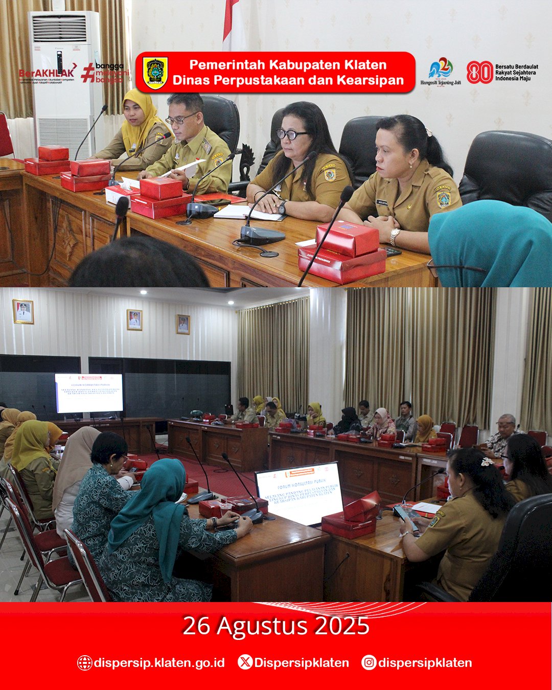 Forum Konsultasi Publik (FKP)2025 Dispersip Klaten, Wadah Aspirasi untuk Tingkatkan Kualitas Layanan