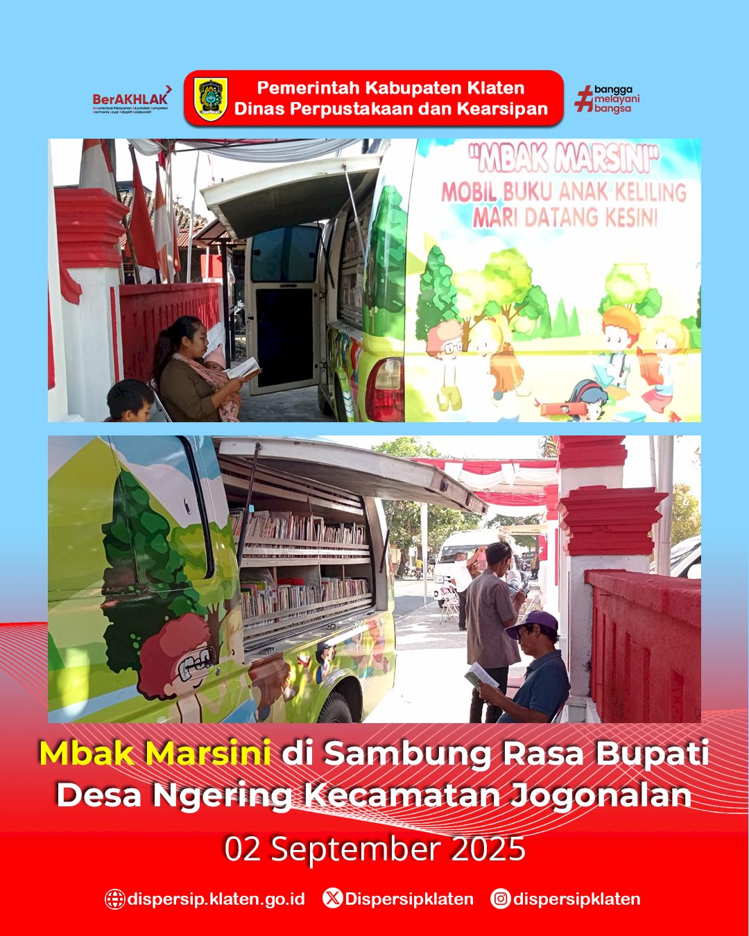 Sambung Rasa Bupati di Jogonalan dan Klaten Selatan Semakin Berwarna dengan Mbak Marsini