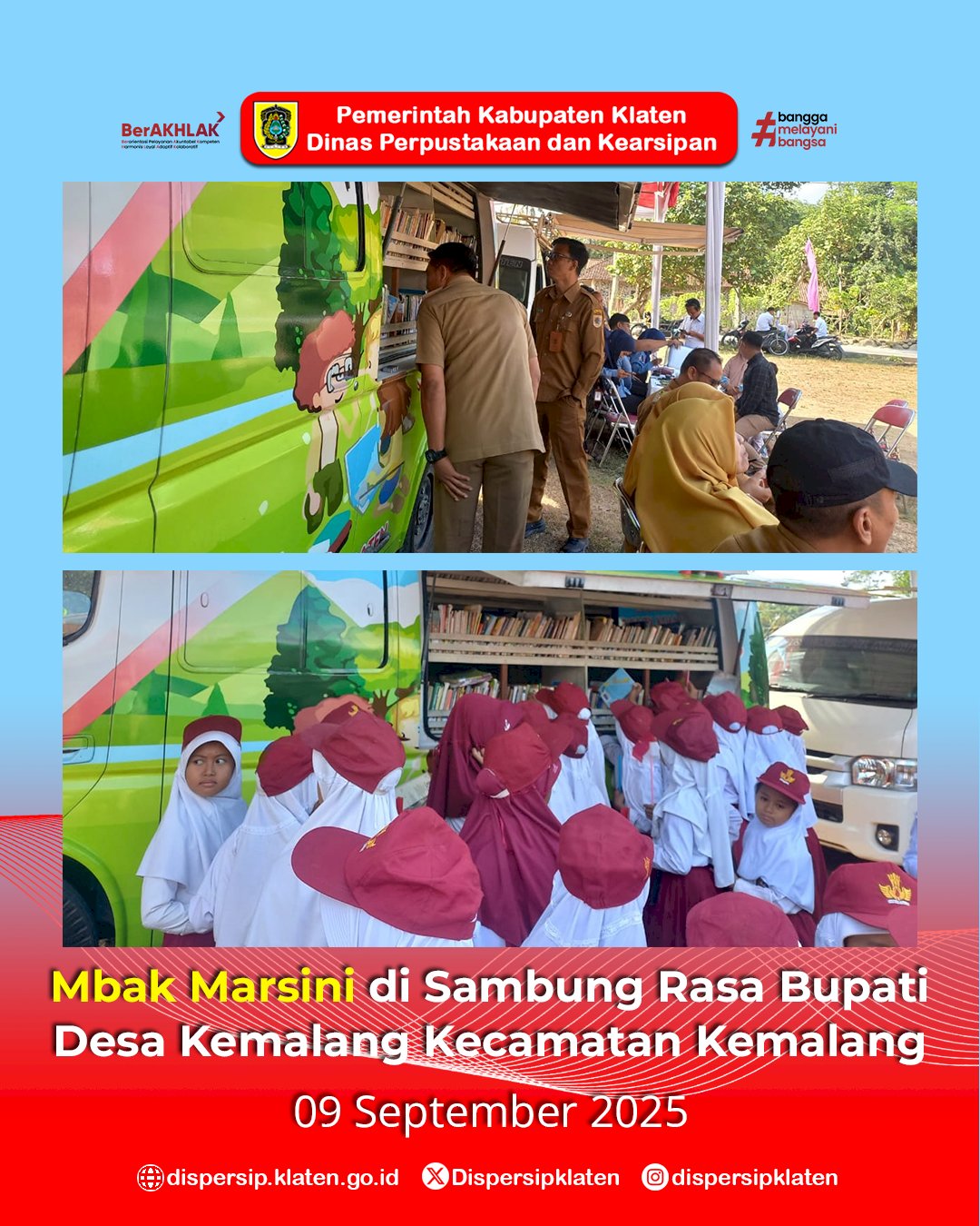 Mbak Marsini Meriahkan  Sambung Rasa Bupati Klaten  di Kemalang dan Delanggu