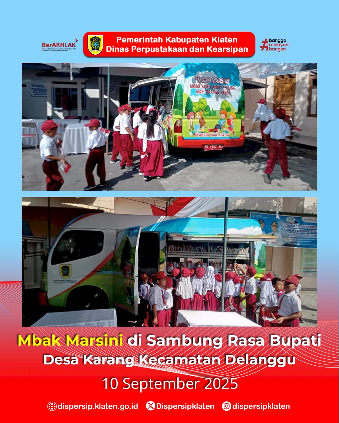 Mbak Marsini Meriahkan  Sambung Rasa Bupati Klaten  di Kemalang dan Delanggu