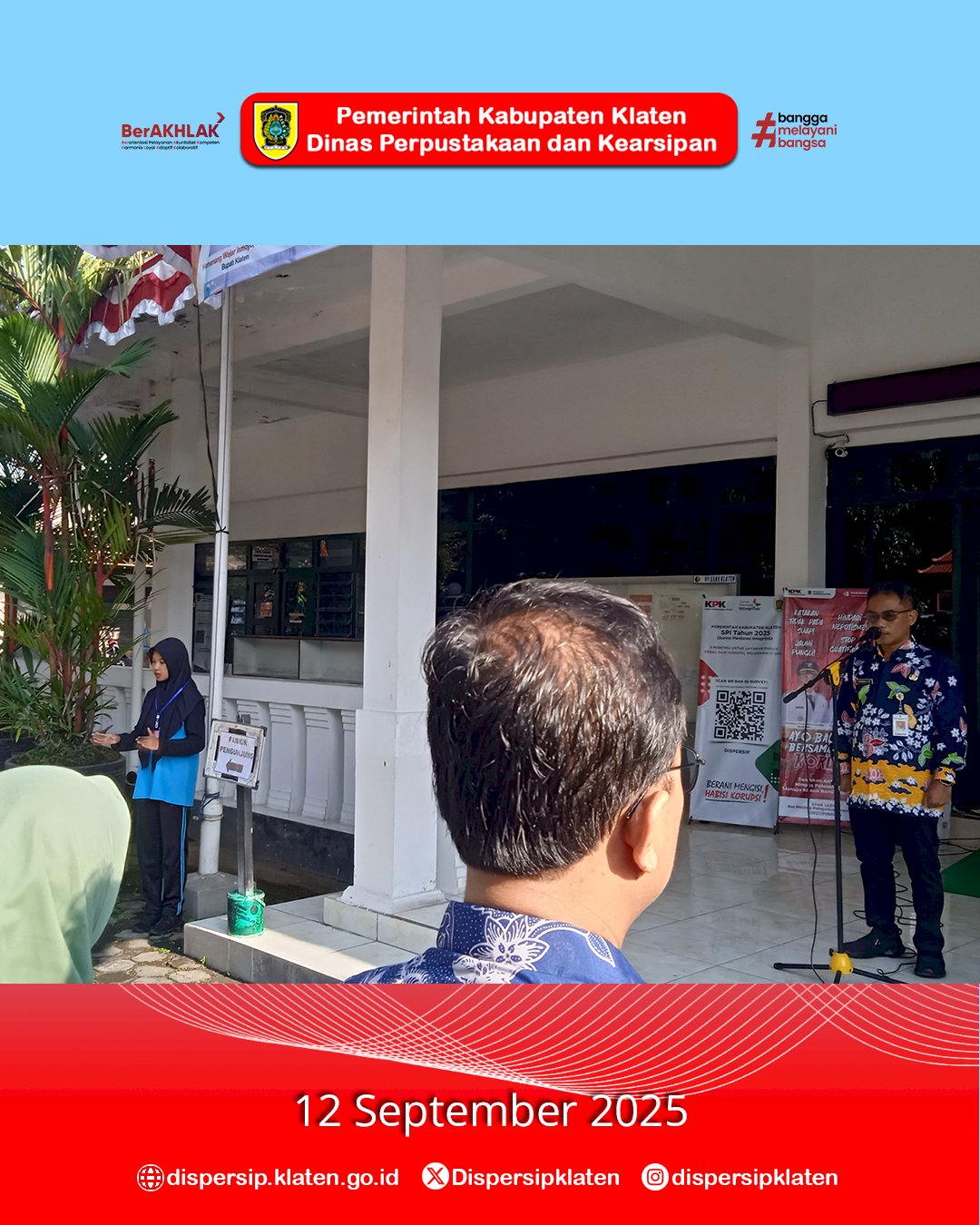Apel Jumat Pagi Dispersip Klaten Tekankan Kedisiplinan Usai Pengumuman PPPK Paruh Waktu