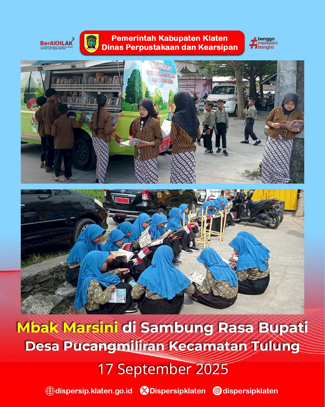 Mbak Marsini Warnai Sambung Rasa Bupati Klaten di Kalikebo dan Pucangmiliran