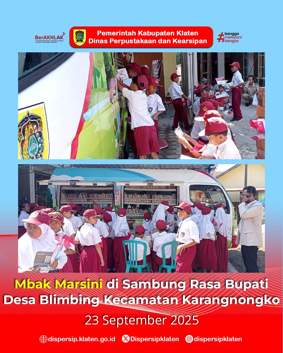 Mbak Marsini Meriahkan Sambung Rasa Bupati Klaten di Blimbing dan Cucukan
