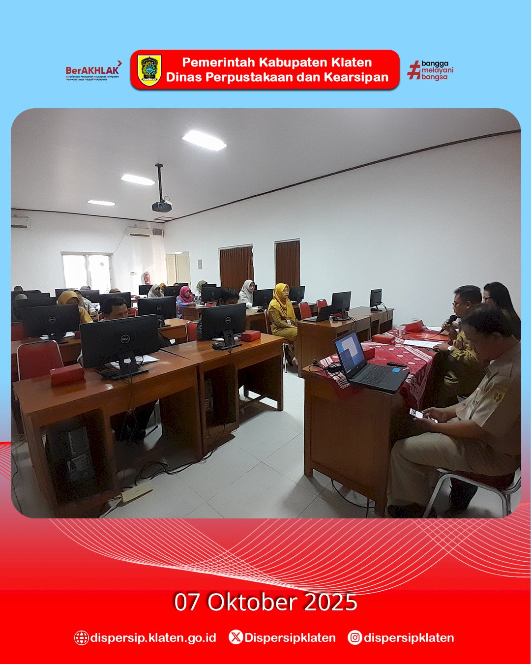 Dispersip Klaten Gelar Rapat Koordinasi Sinkronisasi Program Kerja Bersama IPI Kabupaten Klaten