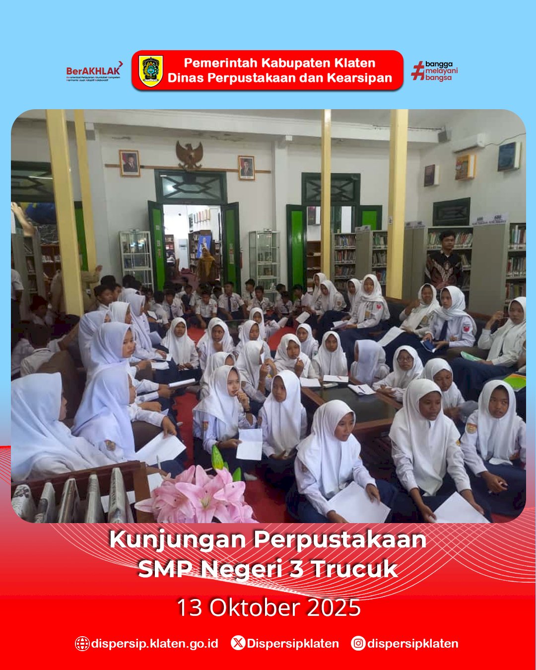 Serunya Belajar di Perpustakaan, Pelajar dari Trucuk hingga Jatinom Antusias Berkunjung