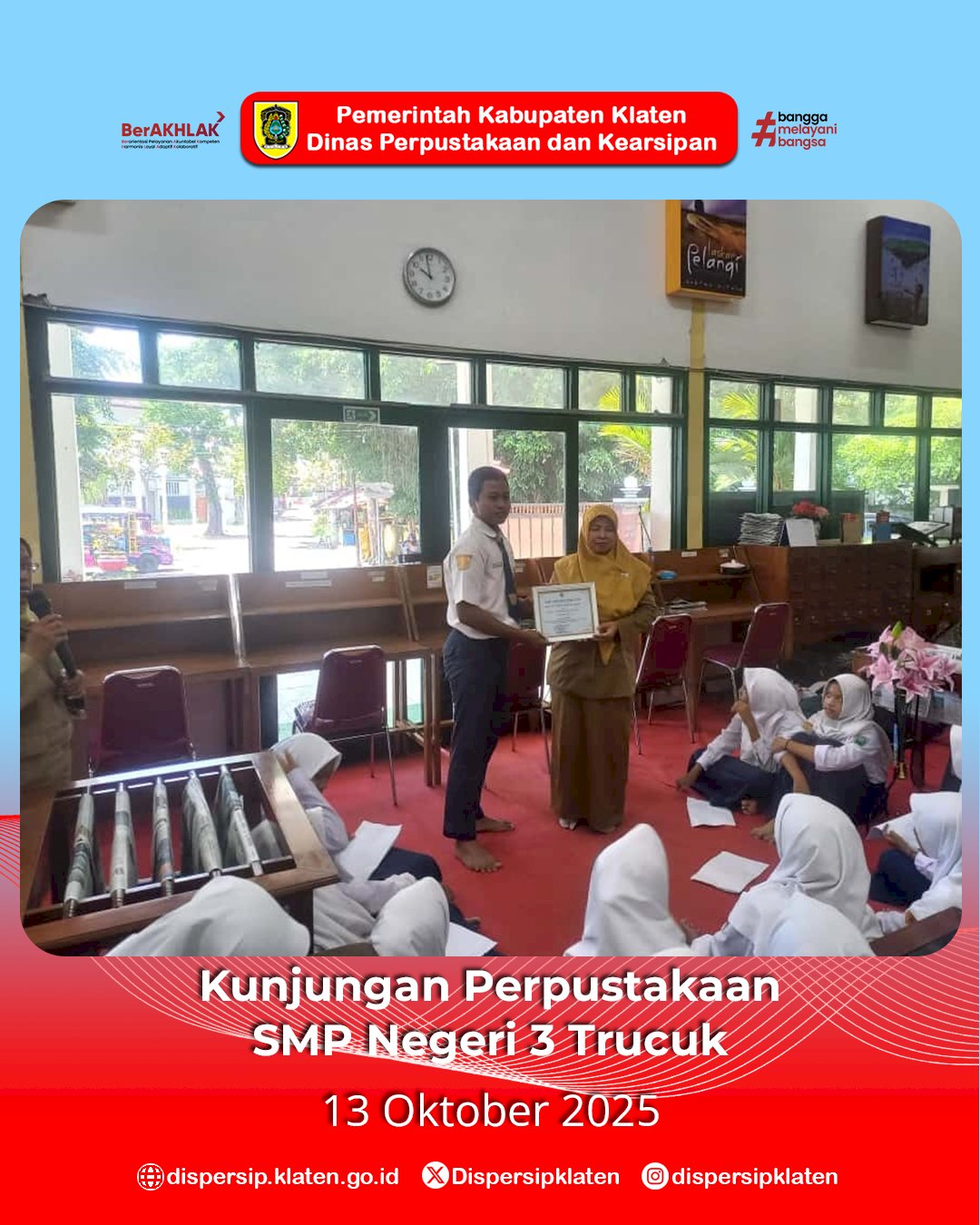 Serunya Belajar di Perpustakaan, Pelajar dari Trucuk hingga Jatinom Antusias Berkunjung