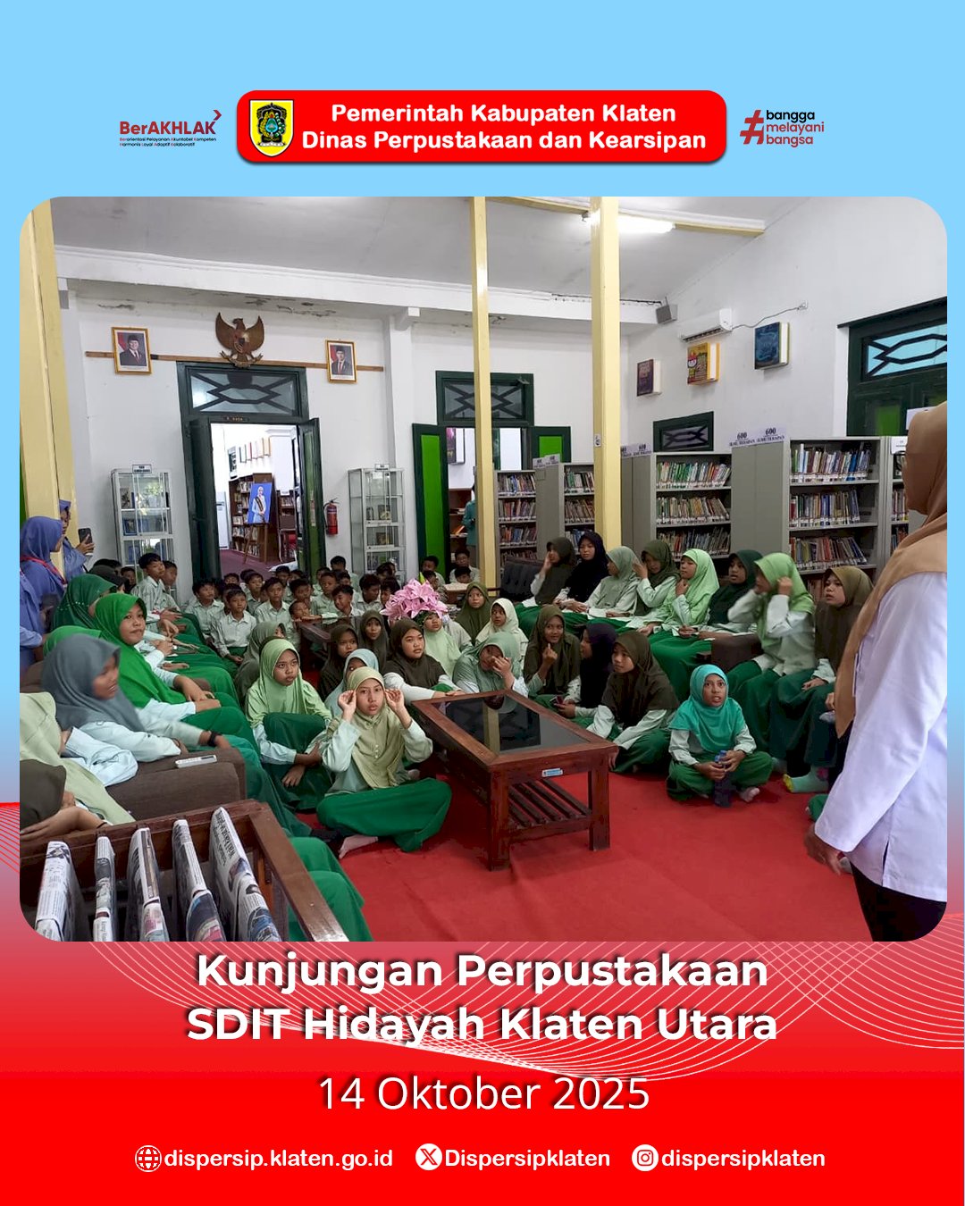 Serunya Belajar di Perpustakaan, Pelajar dari Trucuk hingga Jatinom Antusias Berkunjung