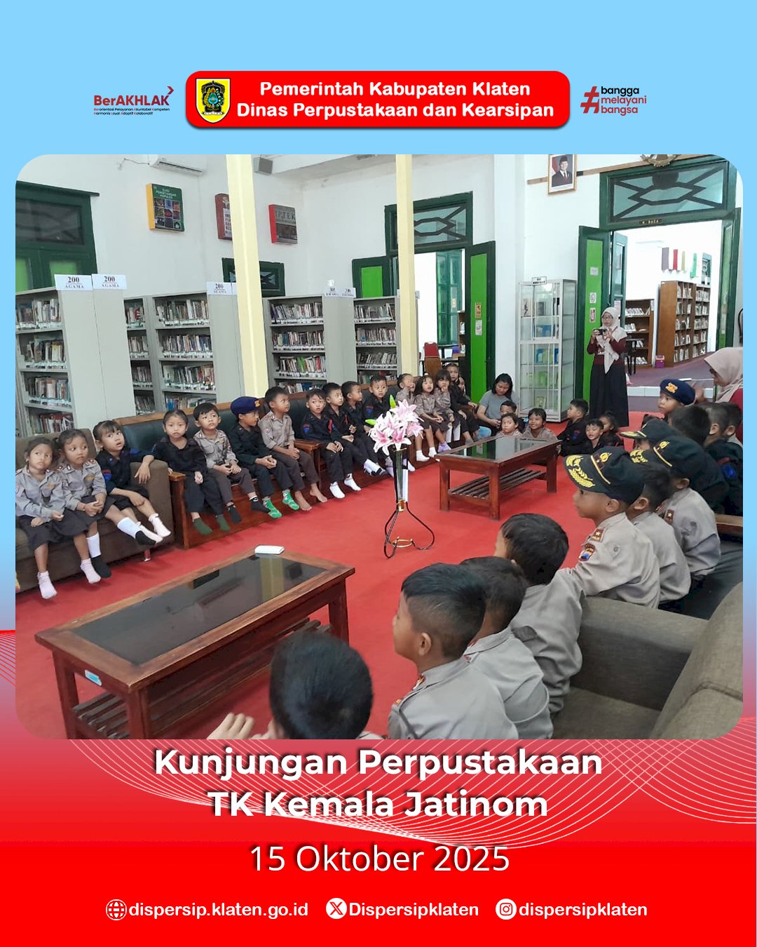 Serunya Belajar di Perpustakaan, Pelajar dari Trucuk hingga Jatinom Antusias Berkunjung
