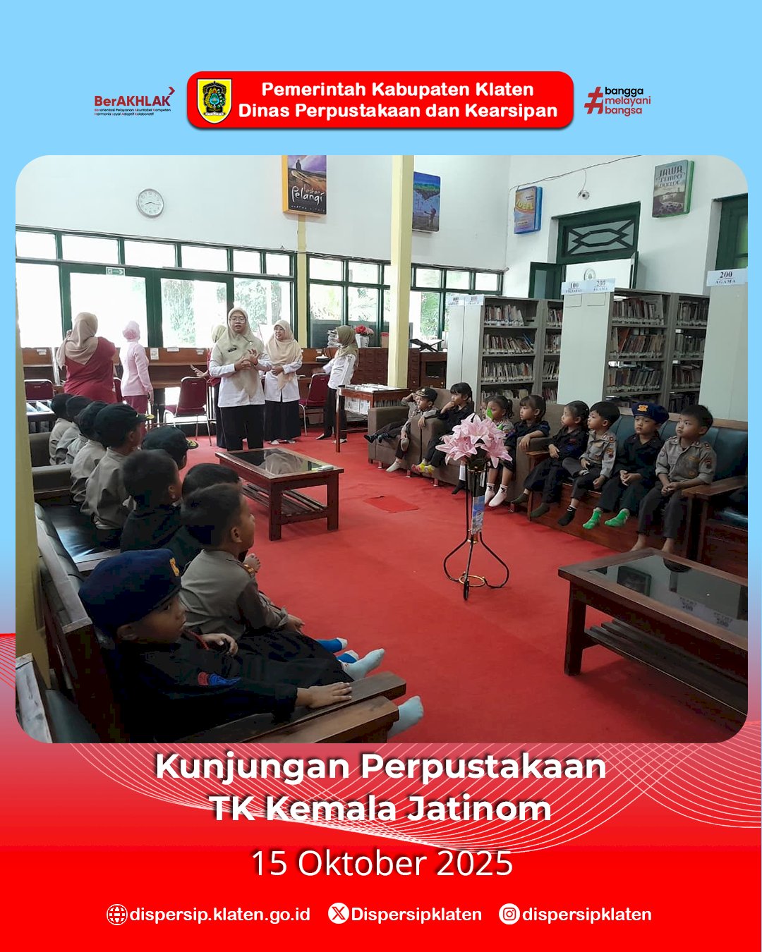 Serunya Belajar di Perpustakaan, Pelajar dari Trucuk hingga Jatinom Antusias Berkunjung