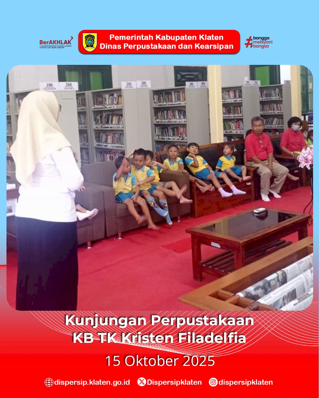 Serunya Belajar di Perpustakaan, Pelajar dari Trucuk hingga Jatinom Antusias Berkunjung