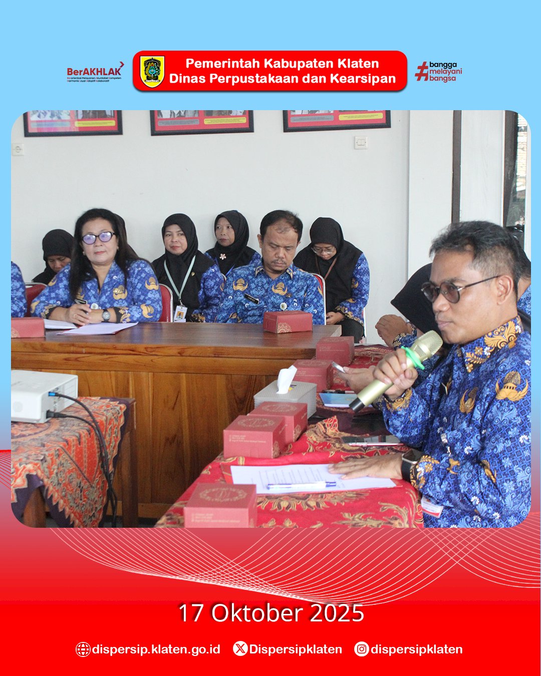 Sinergi Pelestarian Naskah Kuno, Dispersip Klaten Lakukan Studi ke Sukoharjo