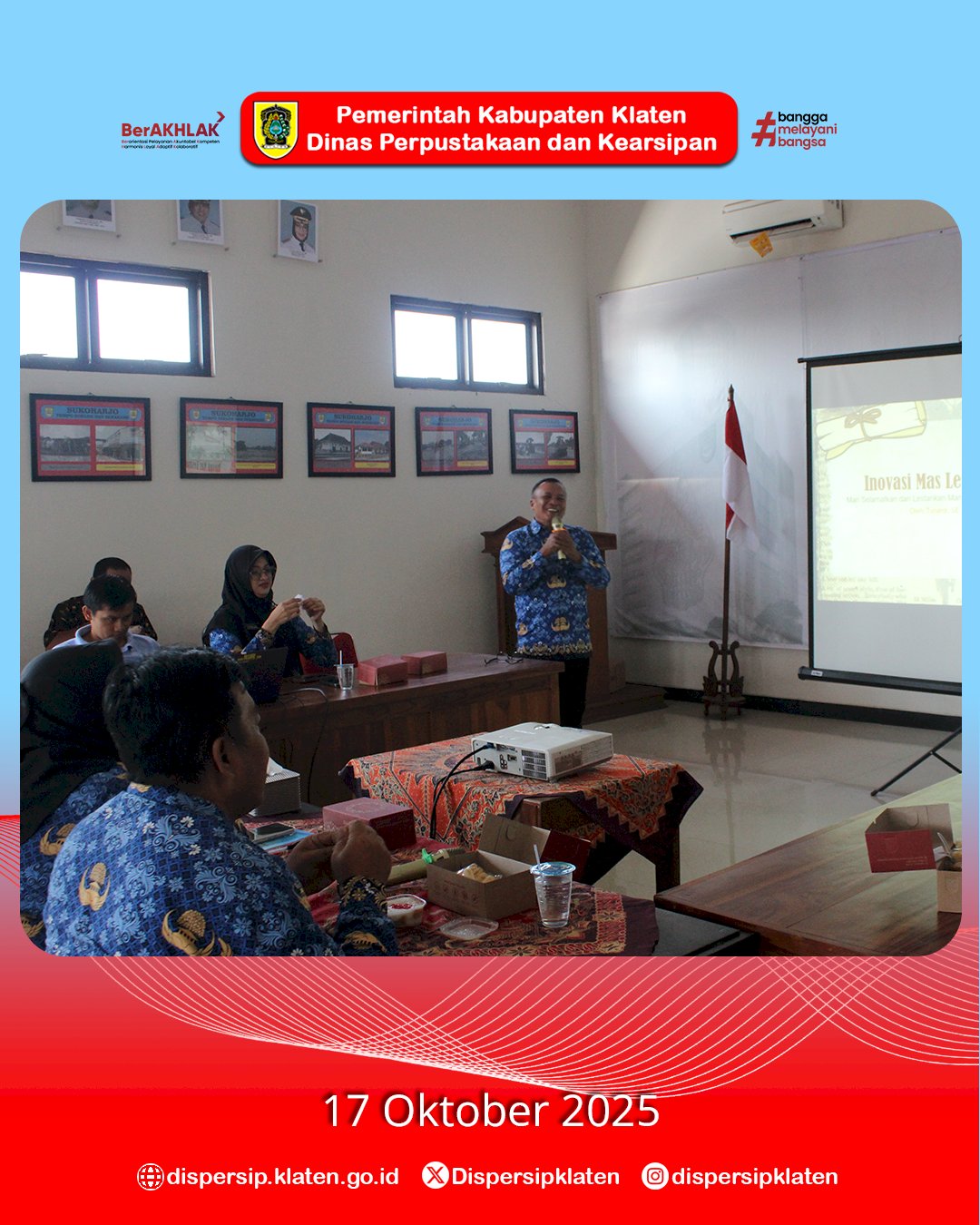 Sinergi Pelestarian Naskah Kuno, Dispersip Klaten Lakukan Studi ke Sukoharjo
