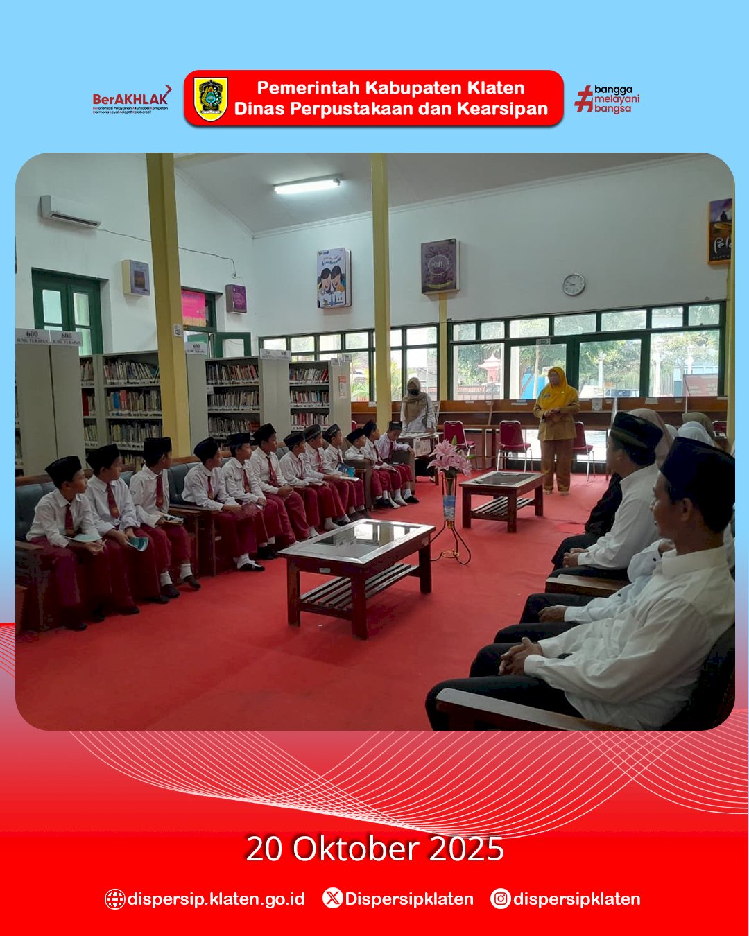Belajar Seru di Perpustakaan, SD Islam Unggulan Al Azhar Gelar Kegiatan Literasi di Dispersip Klaten