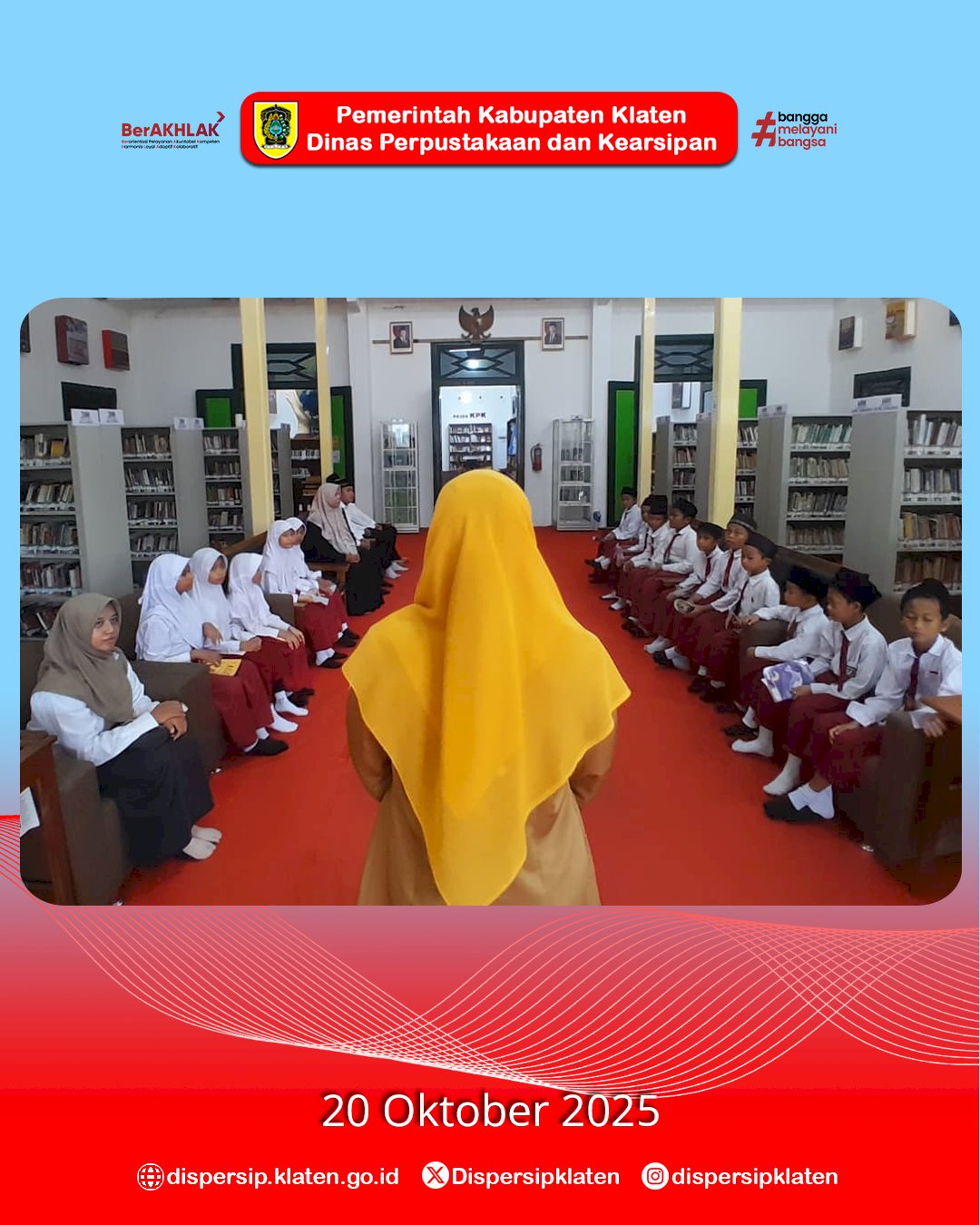 Belajar Seru di Perpustakaan, SD Islam Unggulan Al Azhar Gelar Kegiatan Literasi di Dispersip Klaten