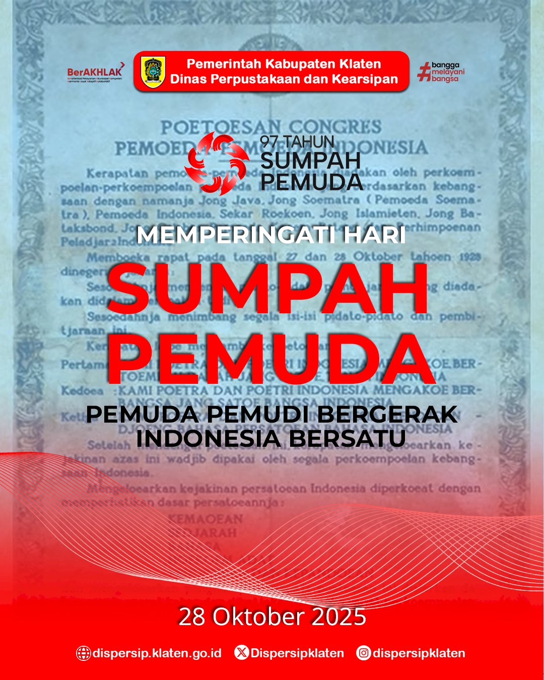 Selamat Hari Sumpah Pemuda ke-97 Tahun 2025