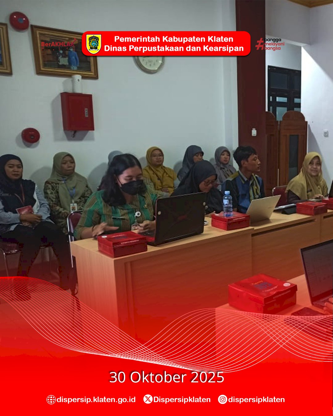 Dispersip Klaten Terima Kunjungan Monitoring Bagian Organisasi Setda, Bahas Peningkatan Kinerja dan Tata Kelola