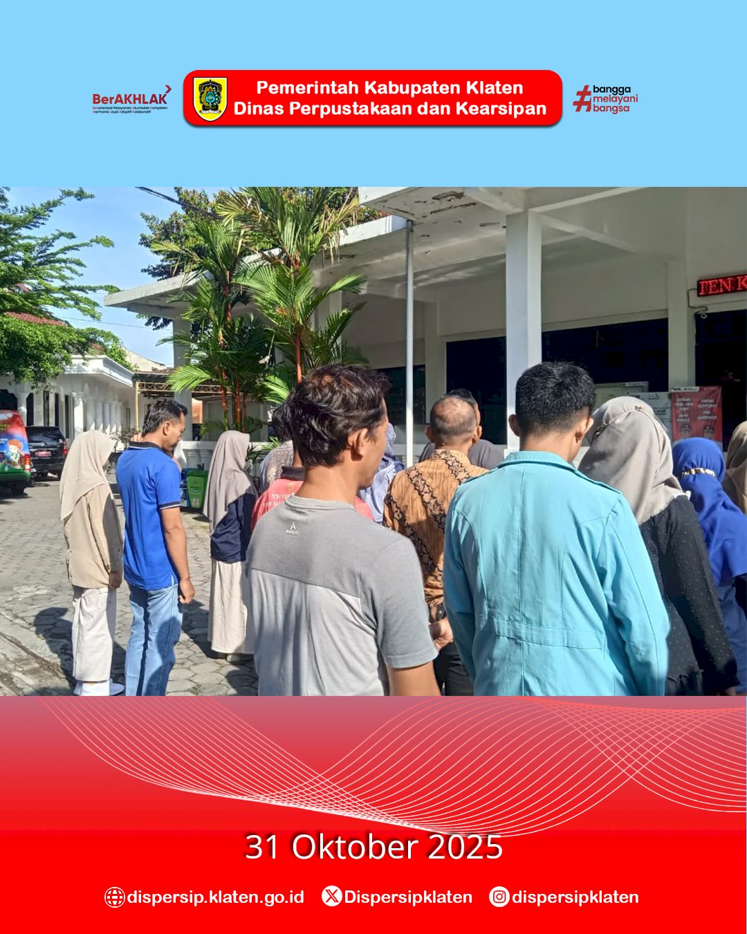 Apel Jumat Pagi Dispersip Klaten : Kepala Dinas Ajak Pegawai Perkuat Sinergi Menjelang Akhir Tahun