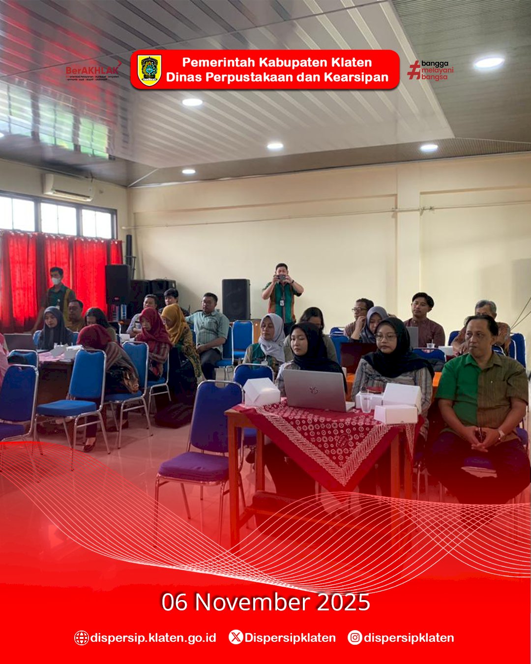 Bimtek Pengenalan Aplikasi Srikandi untuk Pemerintah Desa se-Kecamatan Klaten Utara