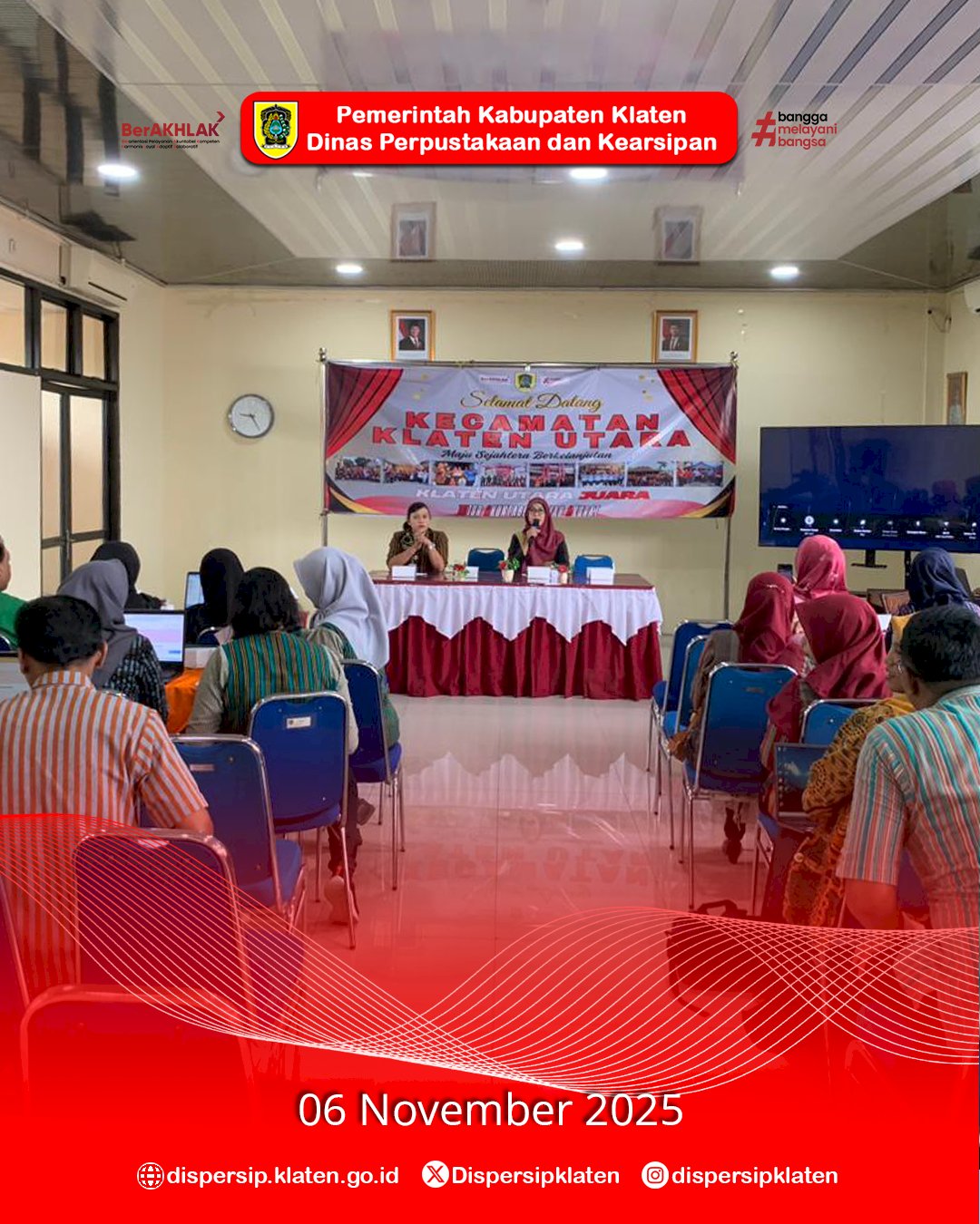 Bimtek Pengenalan Aplikasi Srikandi untuk Pemerintah Desa se-Kecamatan Klaten Utara