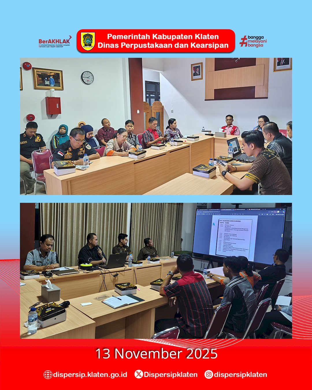 Menuju Klafiesta 2025, Dispersip Klaten Perkuat Kolaborasi dengan Berbagai Perangkat Daerah