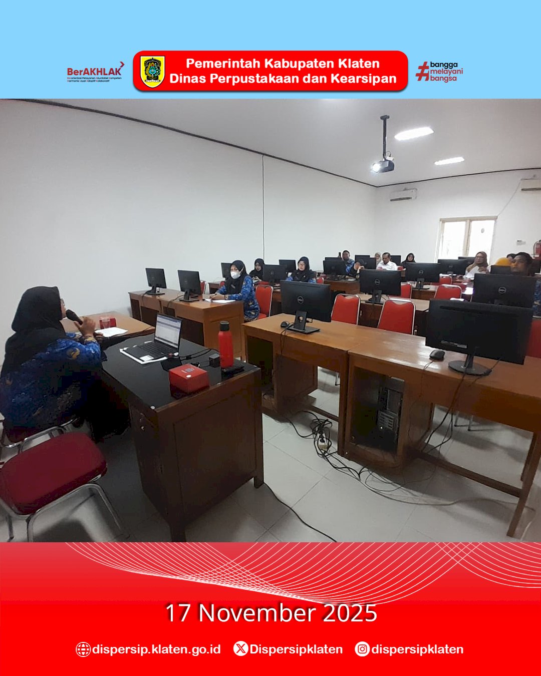 Optimalisasi Pengisian Data IPLM 2025, Dispersip Klaten Hadirkan Sosialisasi dan Desk Teknis