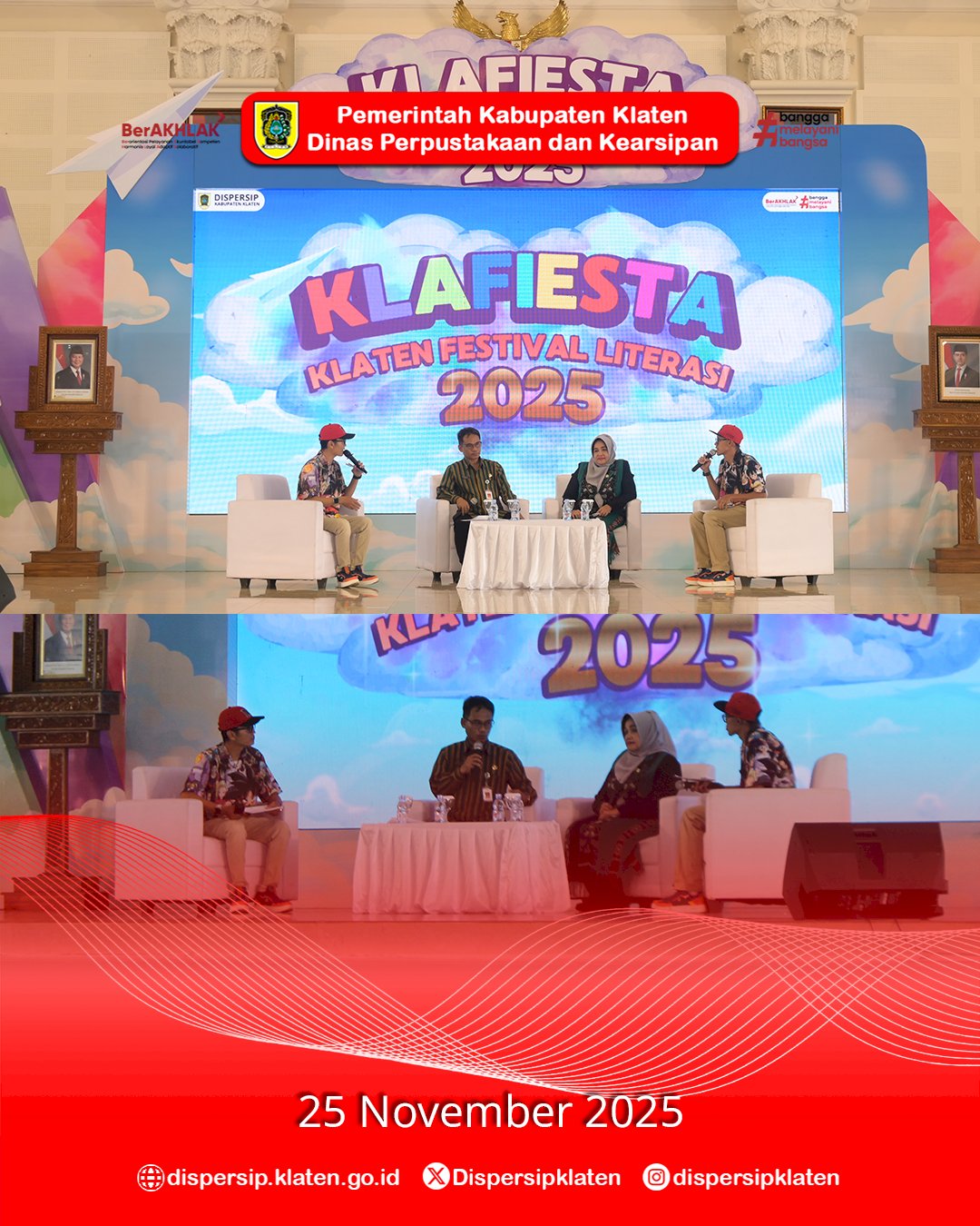 Talkshow Literasi dan Aksi Panggung Prince Poetiray Tutup Klafiesta 2025 dengan Gemilang