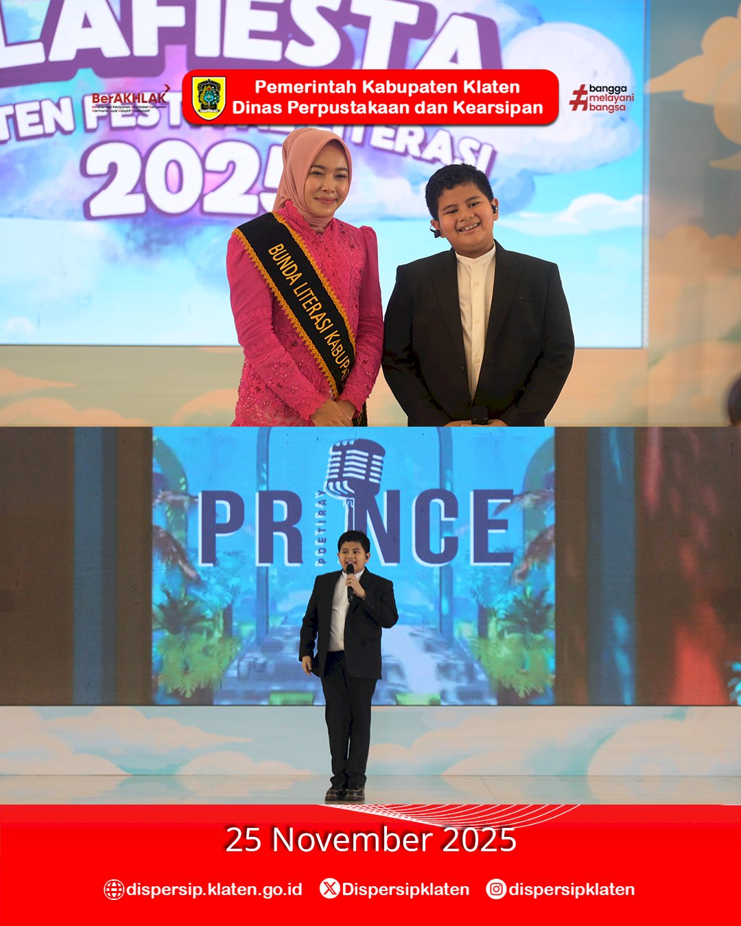 Talkshow Literasi dan Aksi Panggung Prince Poetiray Tutup Klafiesta 2025 dengan Gemilang