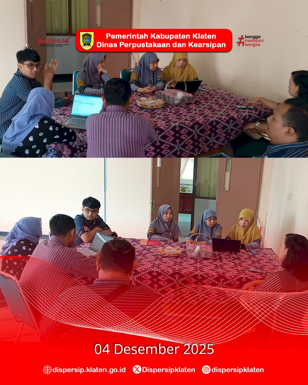  Koordinasi & Konsultasi Dispersip Klaten ke Arpus Provinsi Jateng untuk Persiapan Instrumen Pengawasan Kearsipan 2026