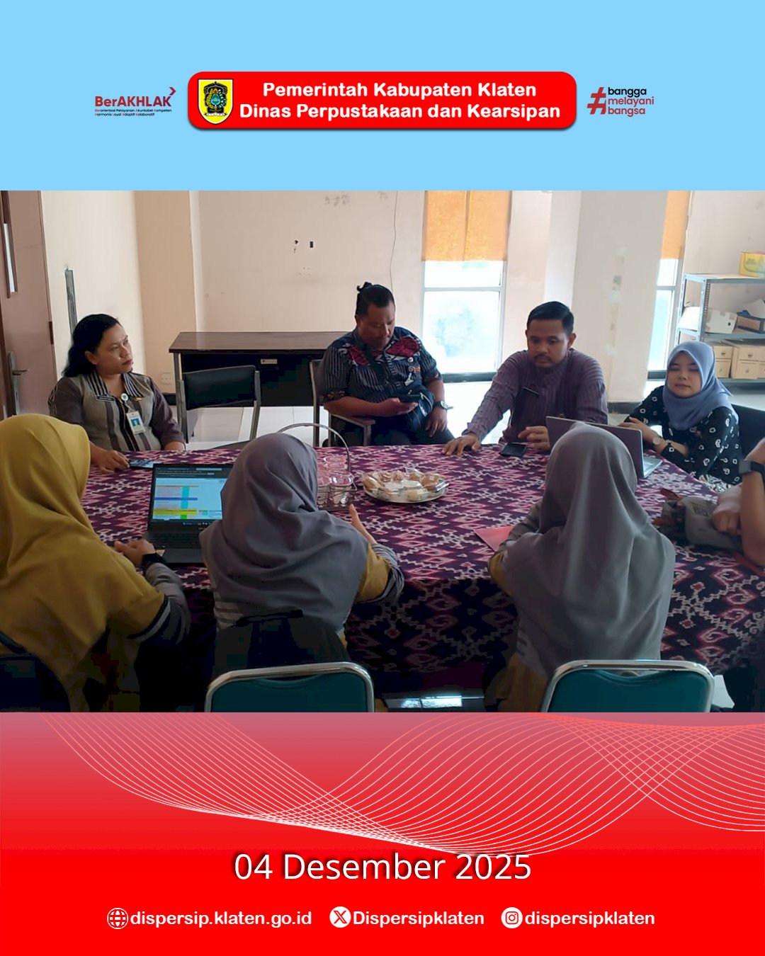  Koordinasi & Konsultasi Dispersip Klaten ke Arpus Provinsi Jateng untuk Persiapan Instrumen Pengawasan Kearsipan 2026