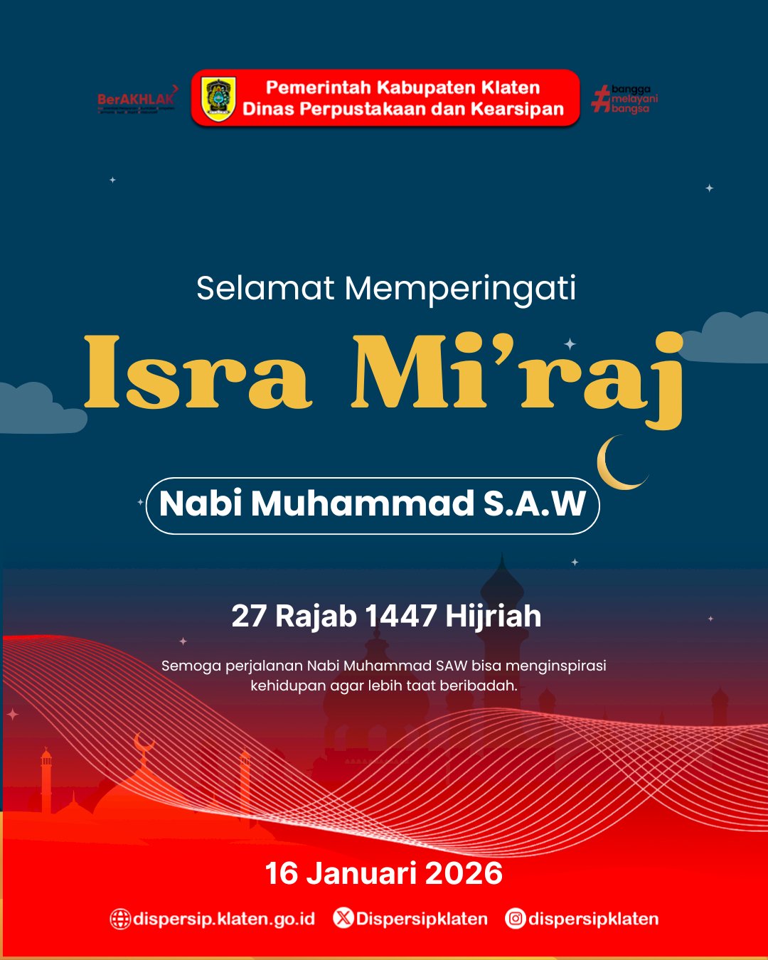 Selamat Memperingati Isra Mi'raj 1447 H