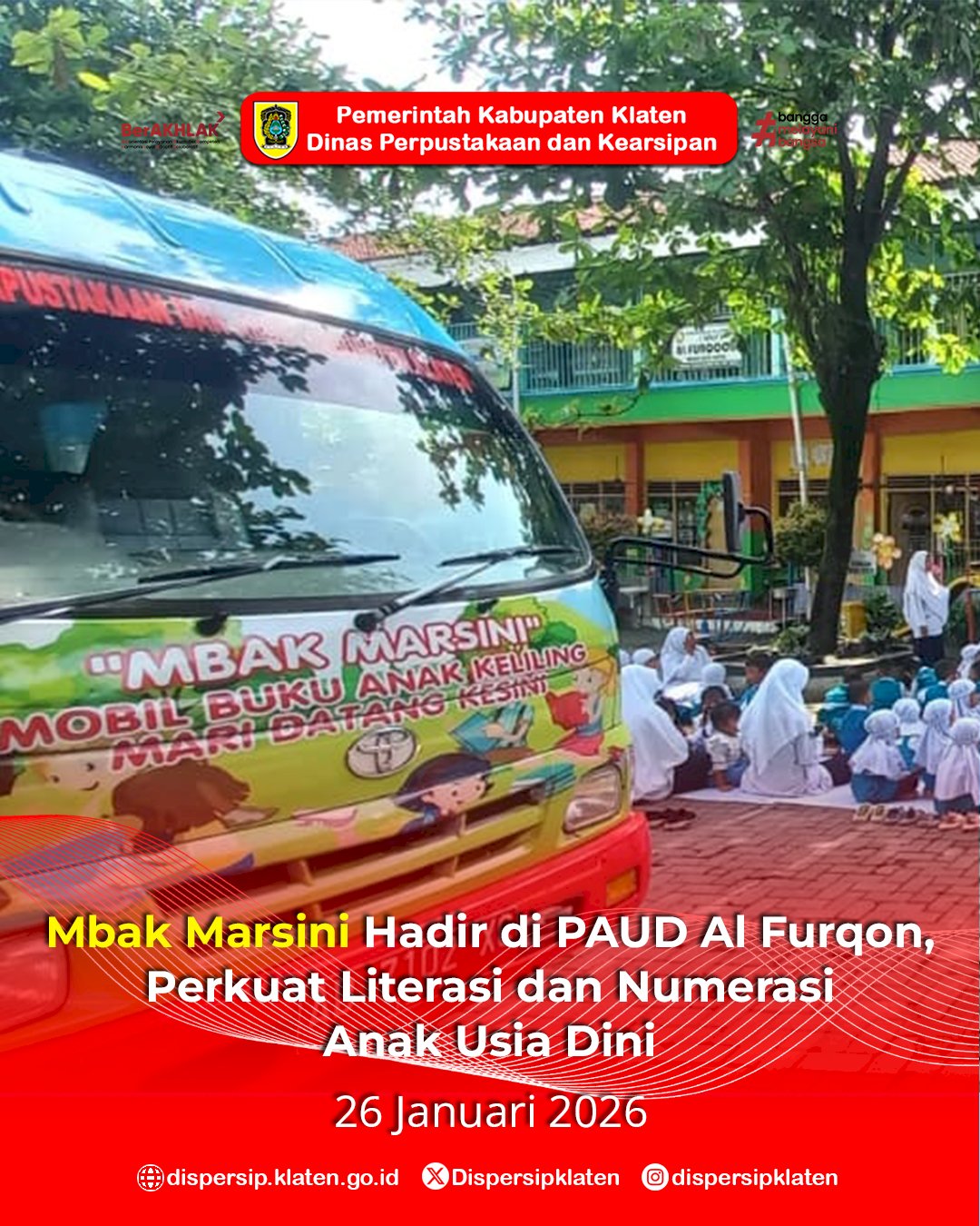 Mbak Marsini Hadir di PAUD Al Furqon, Perkuat Literasi dan Numerasi Anak Usia Dini