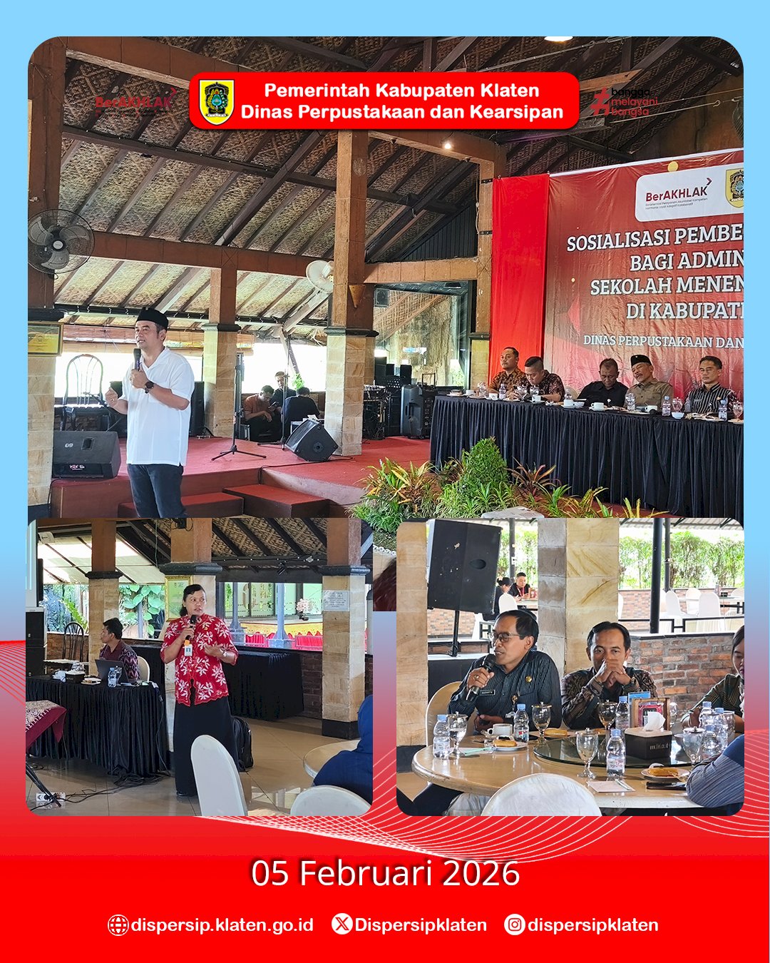 Dispersip Klaten Gelar Sosialisasi Pemberkasan Arsip SRIKANDI bagi Admin SMP se-Kabupaten Klaten