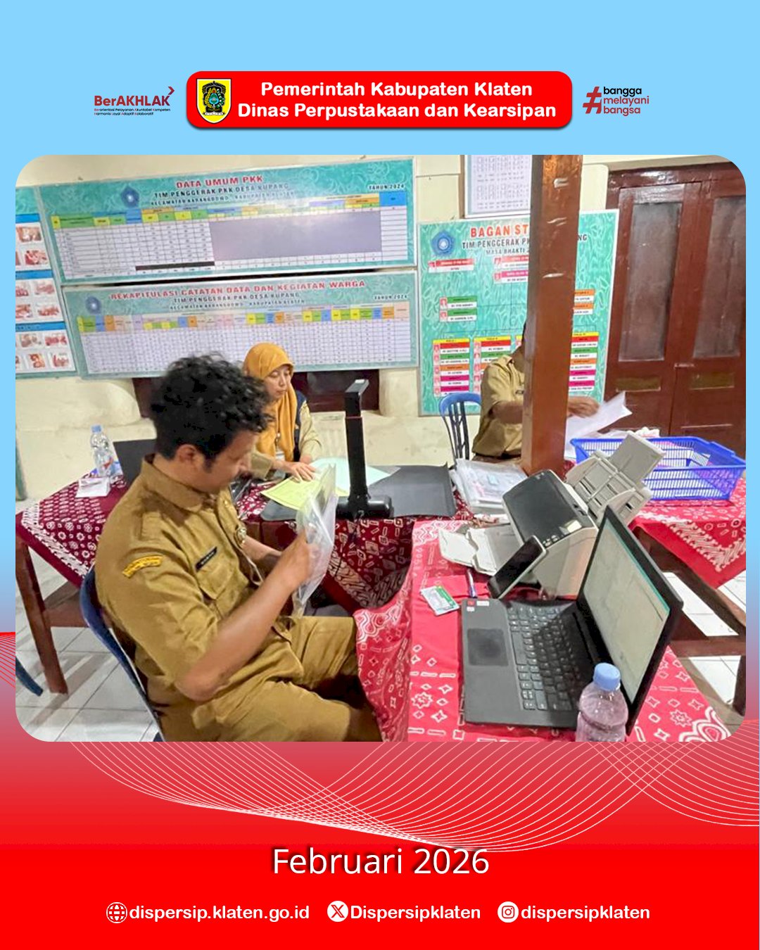 Perlindungan Arsip Masyarakat, Dispersip Gelar Inovasi Titip Bandaku di Desa Kupang, Karangdowo