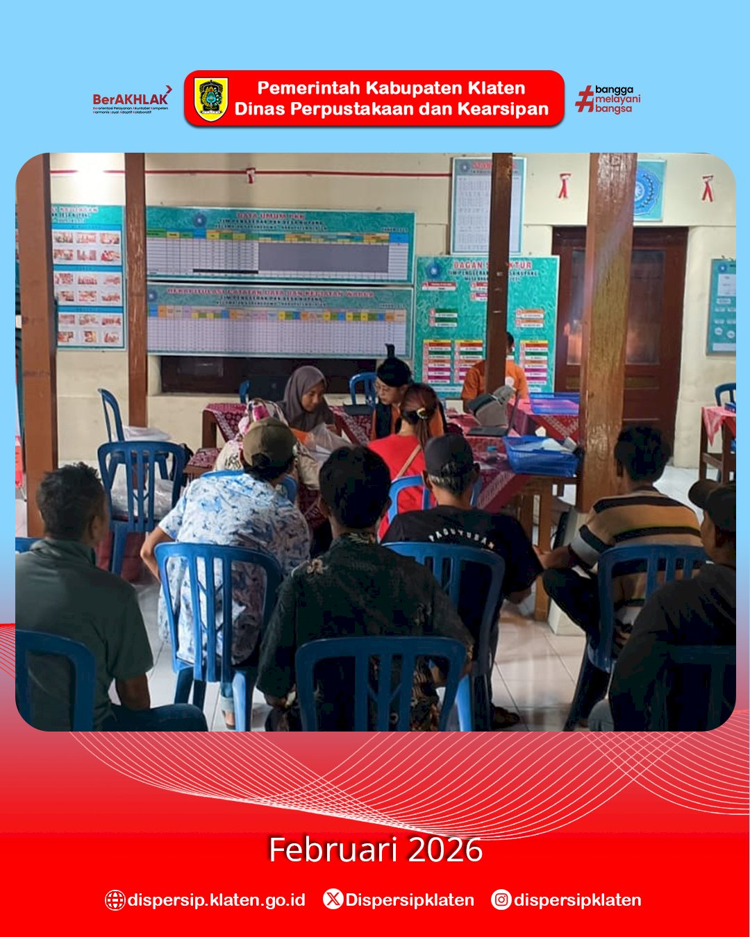 Perlindungan Arsip Masyarakat, Dispersip Gelar Inovasi Titip Bandaku di Desa Kupang, Karangdowo