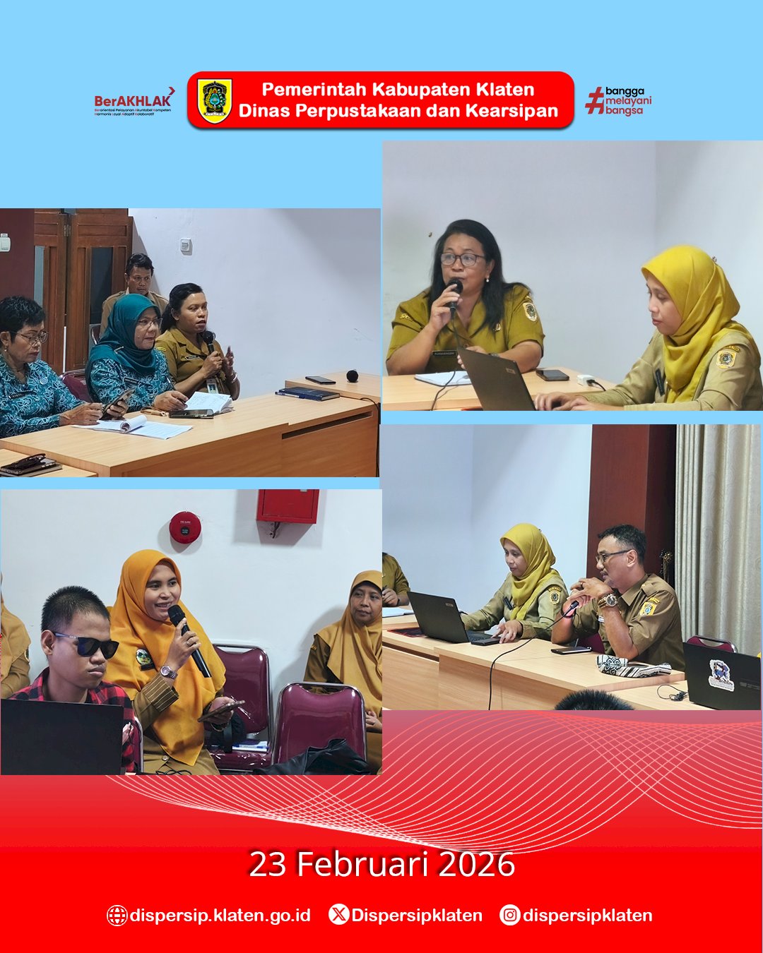 Penajaman Rencana Kerja 2027, Dispersip Klaten Gelar Forum Perangkat Daerah