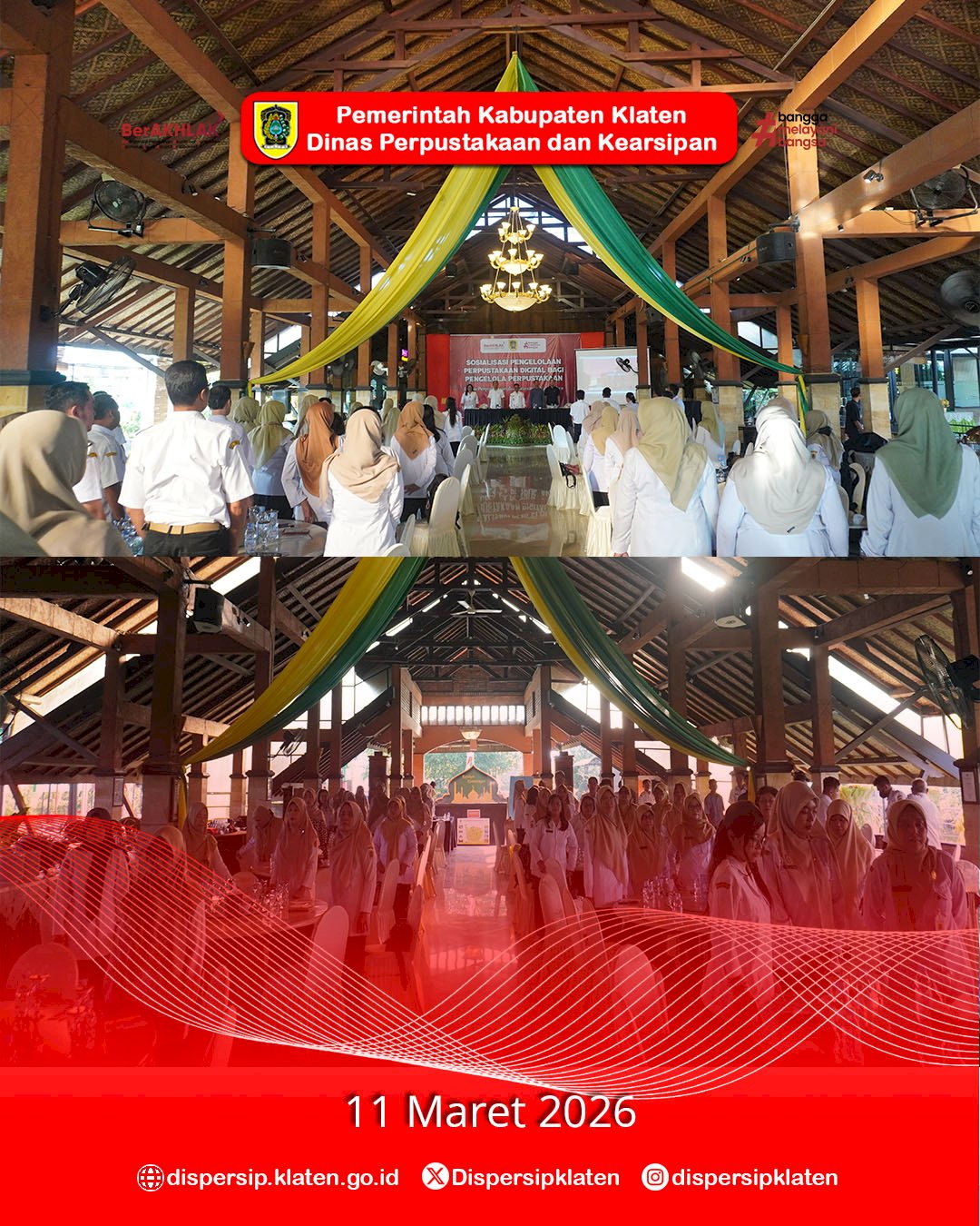Dispersip Klaten Gelar Sosialisasi Pengelolaan Perpustakaan Digital Bersama Komisi IV DPRD