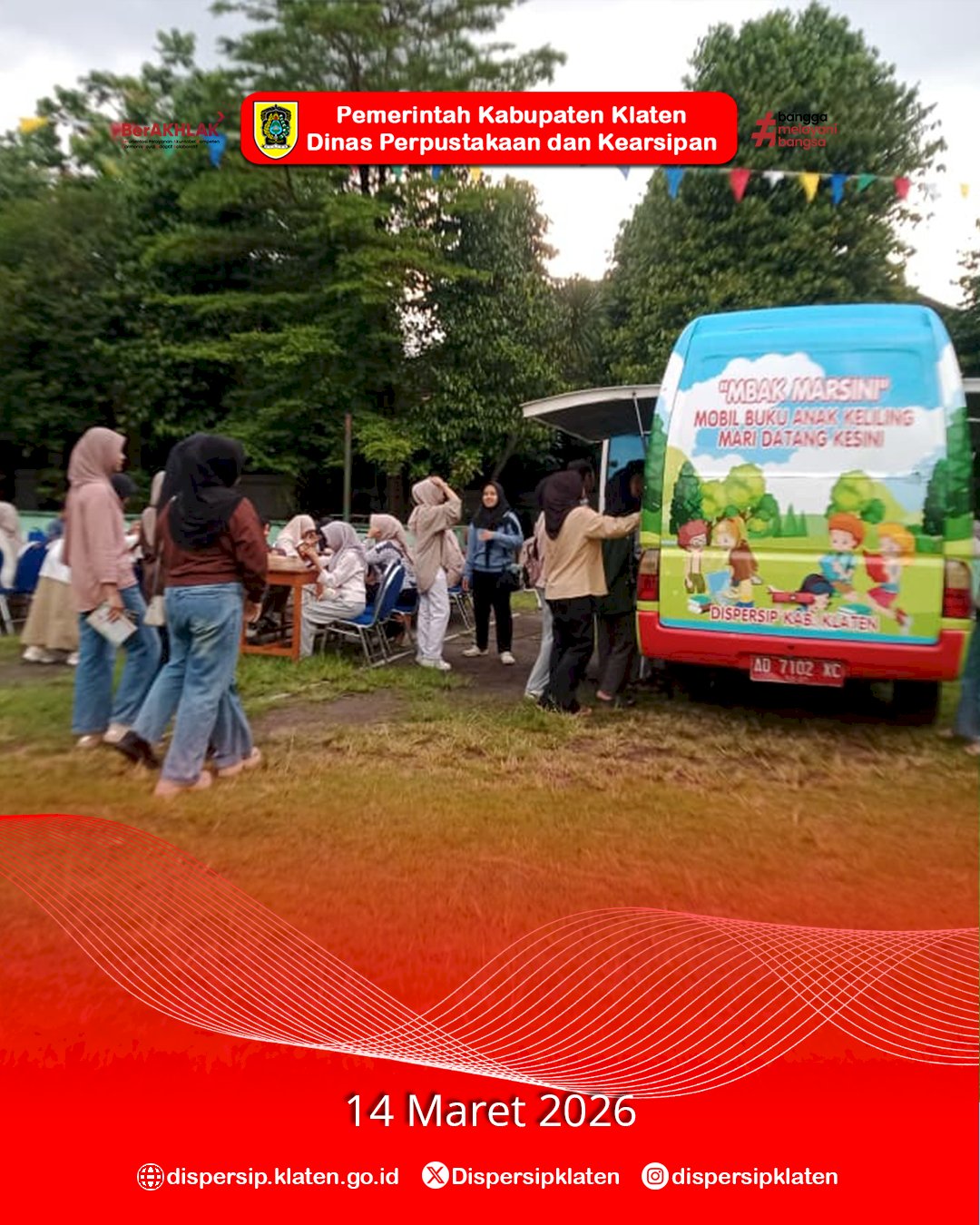 Mbak Marsini Dukung Ngabuburead di SMA N 1 Wonosari, Tingkatkan Minat Baca Generasi Muda