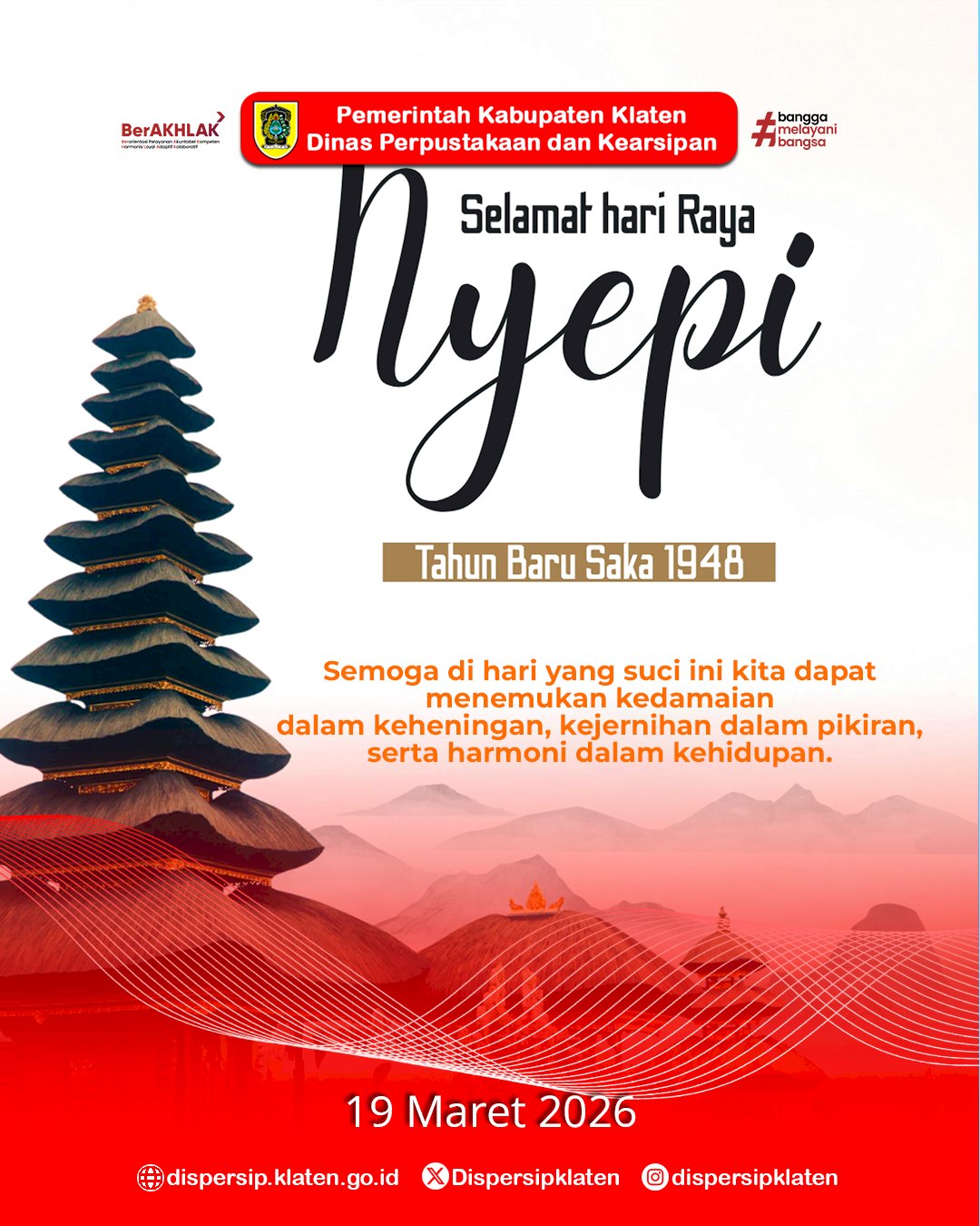 Selamat Hari Raya Nyepi Tahun Baru Saka 1948