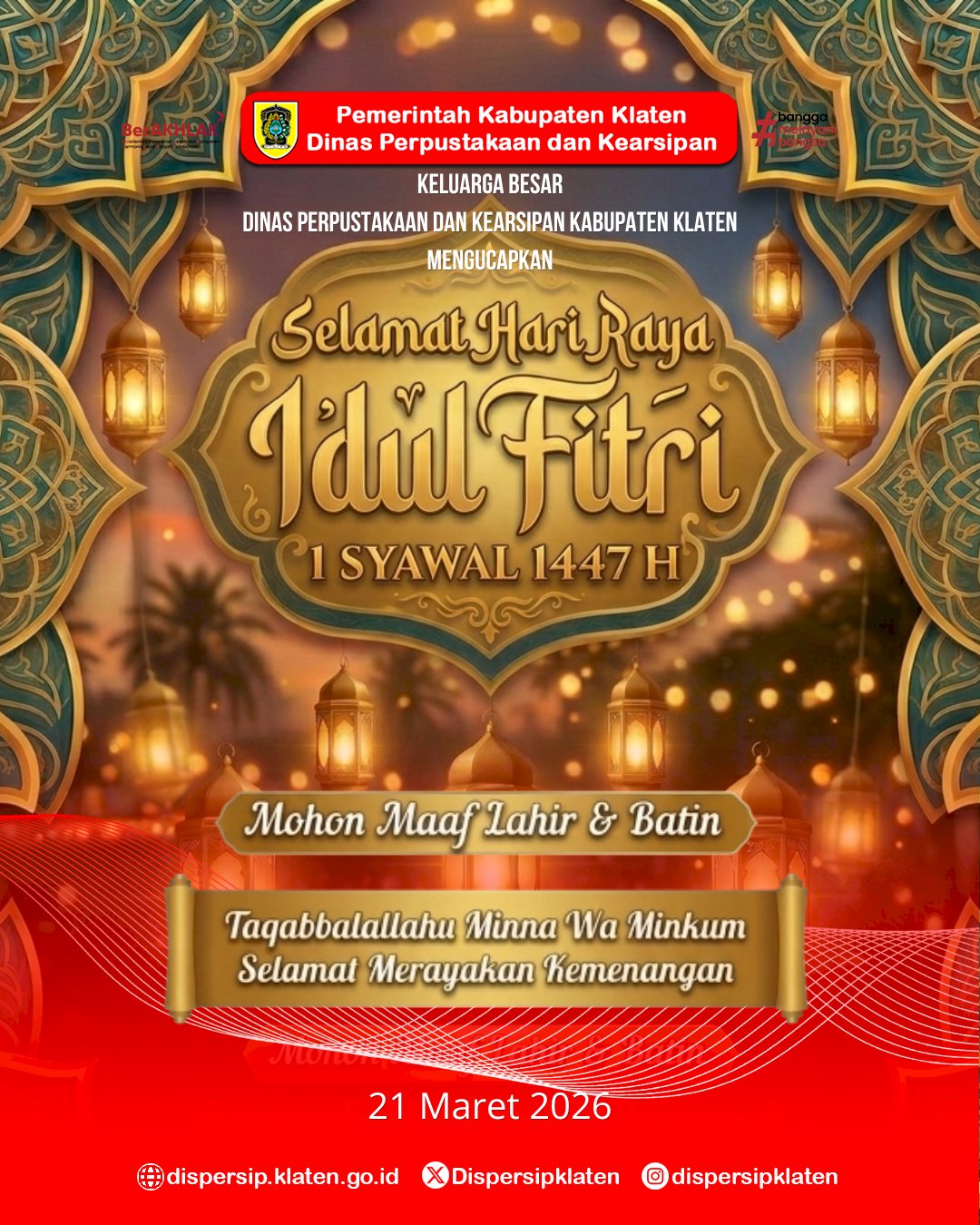 Selamat Hari Raya Idul Fitri 1447 H