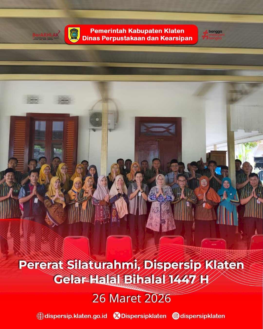Pererat Silaturahmi, Dispersip Klaten Gelar Halal Bihalal 1447 H