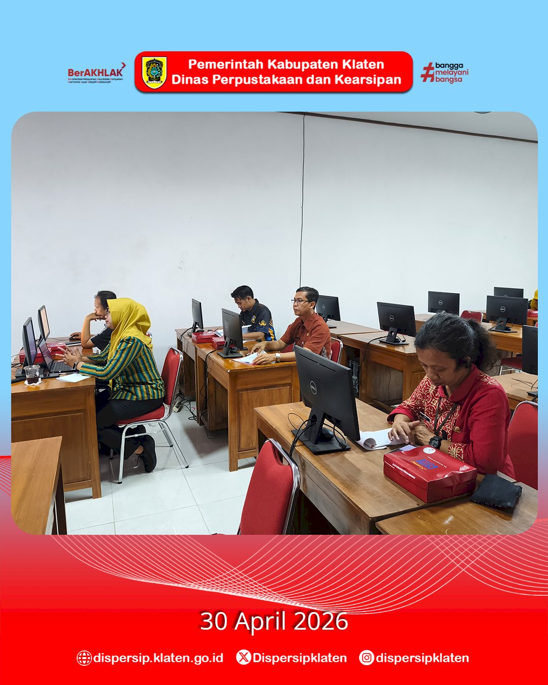 Dispersip Klaten Matangkan Persiapan Lomba Bertutur SD 2026, Dorong Literasi dan Karakter Anak Sejak Dini