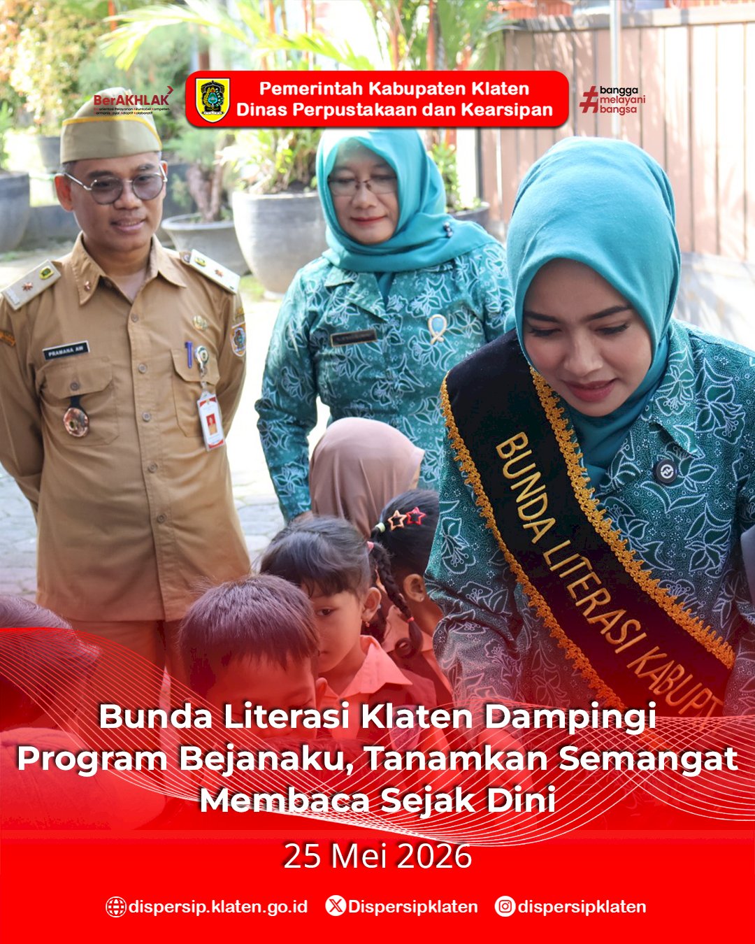 Bunda Literasi Klaten Dampingi Program Bejanaku, Tanamkan Semangat Membaca Sejak Dini