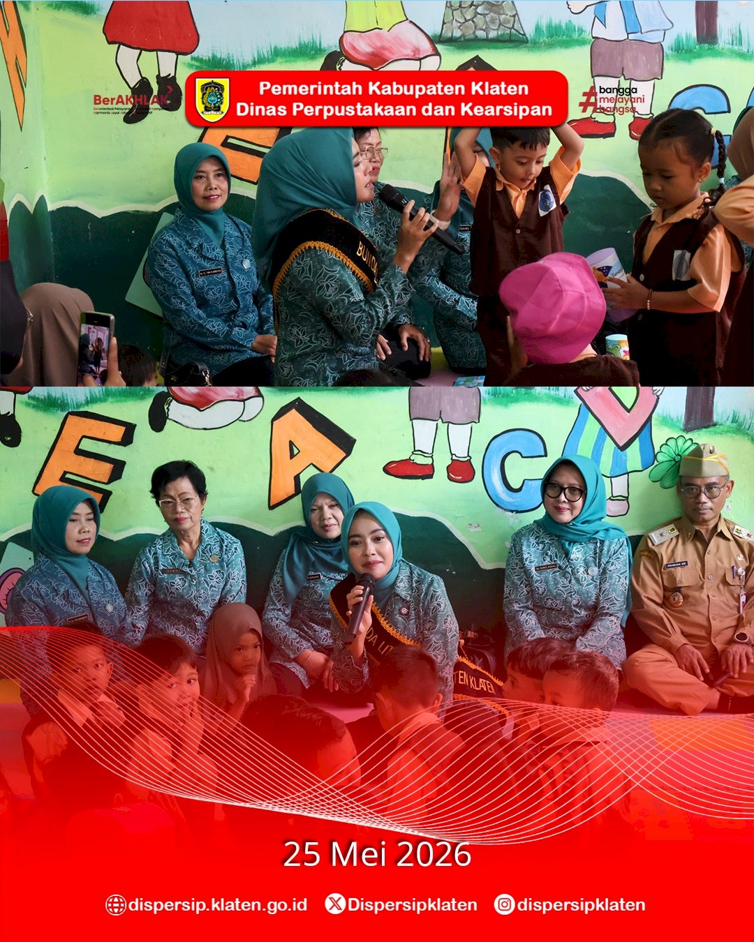 Bunda Literasi Klaten Dampingi Program Bejanaku, Tanamkan Semangat Membaca Sejak Dini
