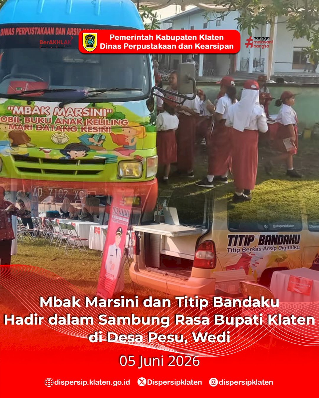 Mbak Marsini dan Titip Bandaku Hadir dalam Sambung Rasa Bupati Klaten di Desa Pesu, Wedi