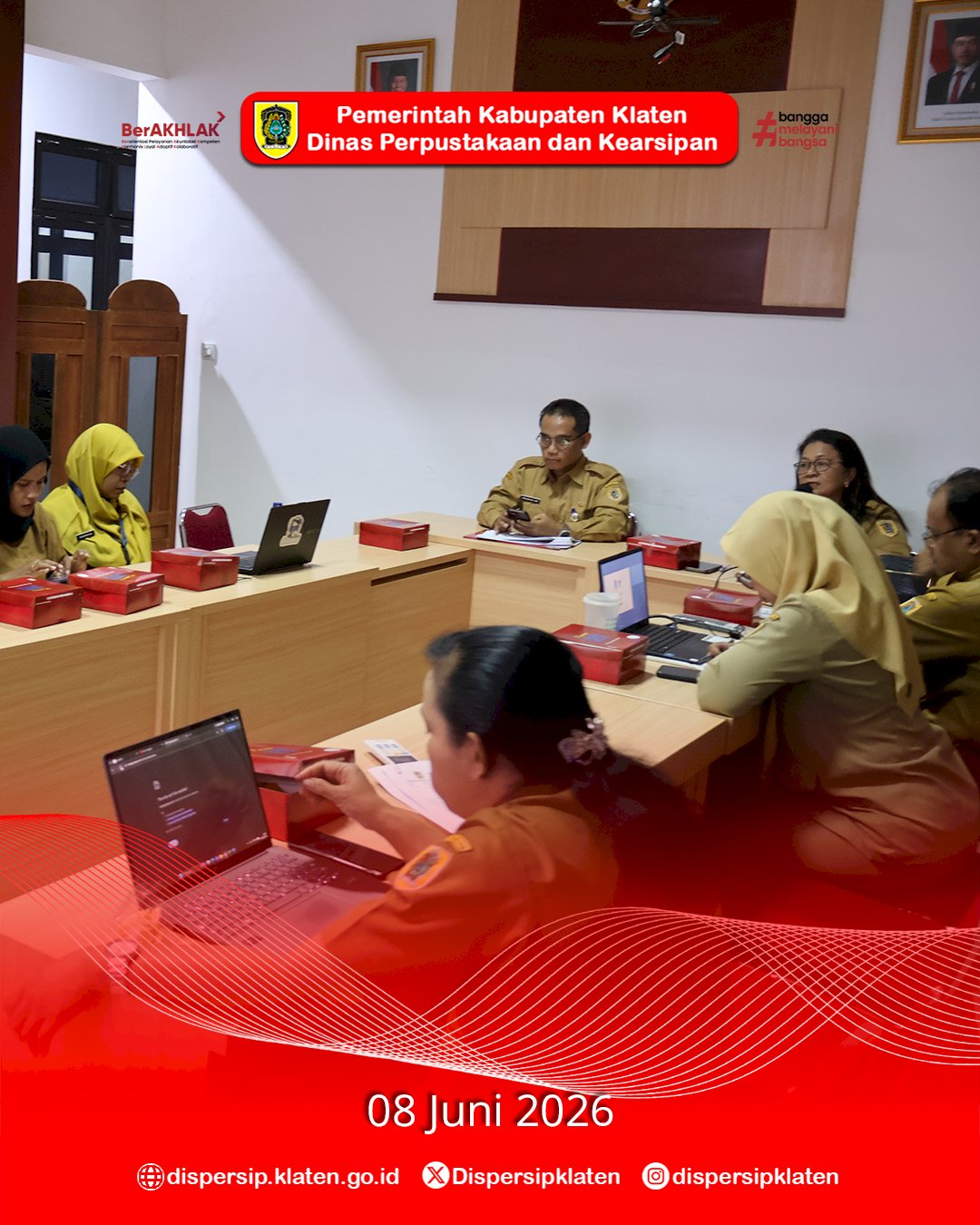 Dispersip Klaten Gelar Rapat Koordinasi Lomba Video Konten Literasi Tahun 2026