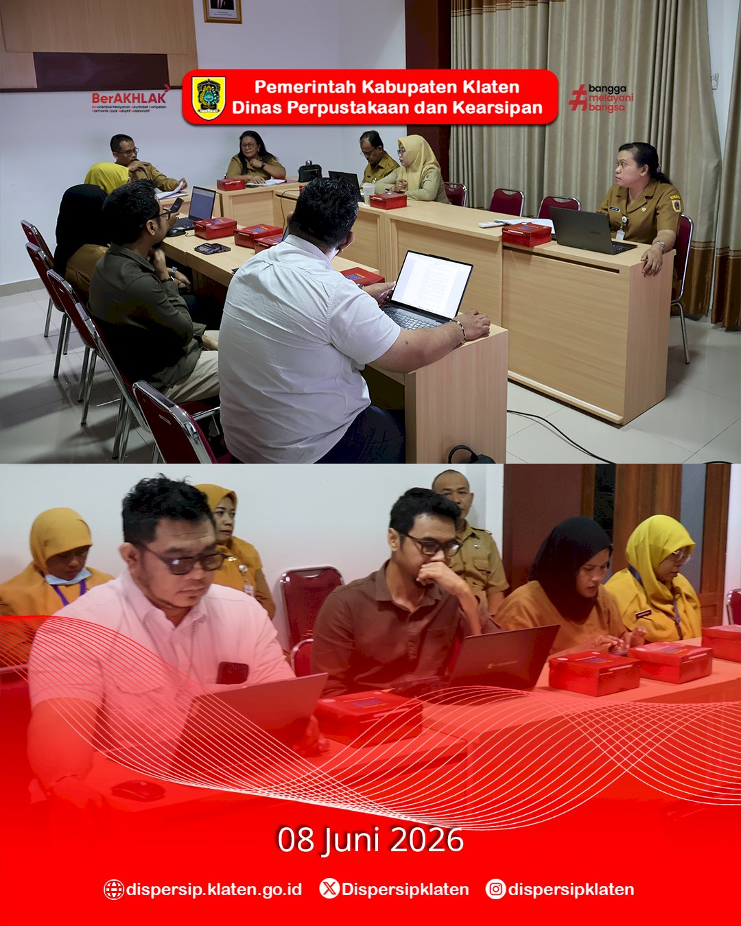 Dispersip Klaten Gelar Rapat Koordinasi Lomba Video Konten Literasi Tahun 2026