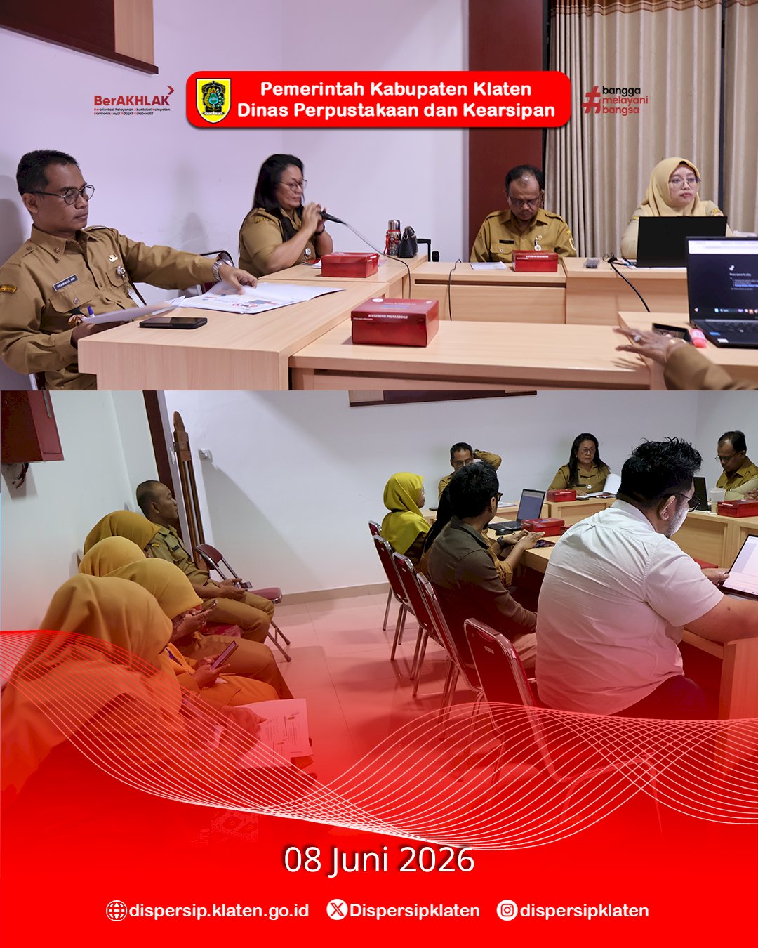 Dispersip Klaten Gelar Rapat Koordinasi Lomba Video Konten Literasi Tahun 2026