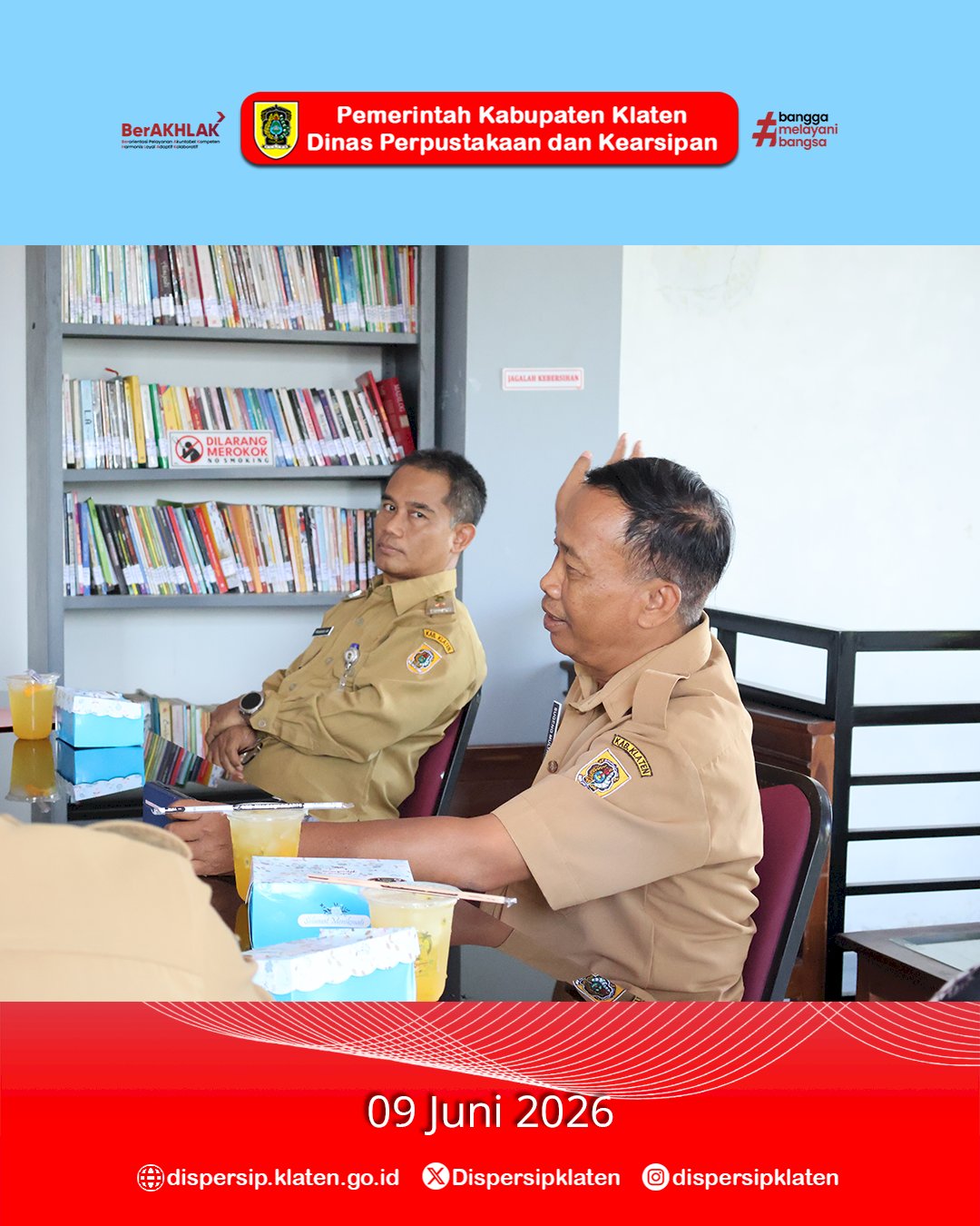 Visitasi Lomba Perpustakaan Desa/Kelurahan Kabupaten Klaten Tahun 2026 Jangkau Desa Sawit dan Desa Nglinggi