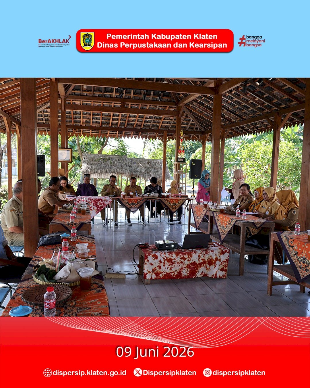 Visitasi Lomba Perpustakaan Desa/Kelurahan Kabupaten Klaten Tahun 2026 Jangkau Desa Sawit dan Desa Nglinggi